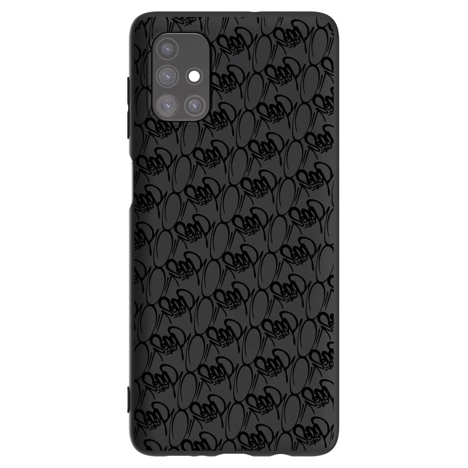 Picasee silikonový černý obal pro Samsung Galaxy M51 M515F - Separ - Black On Black 2