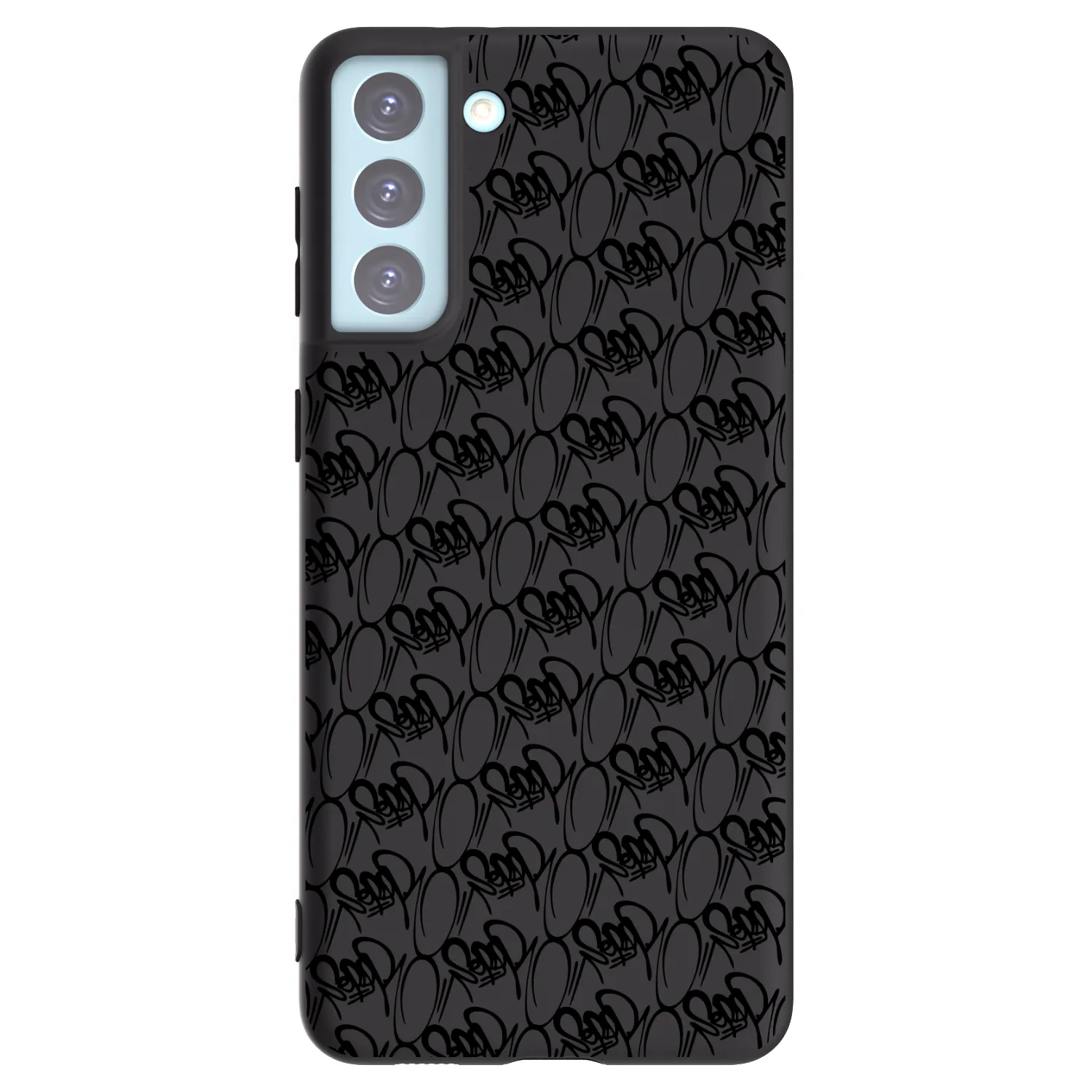 Picasee silikonový černý obal pro Samsung Galaxy S21+ 5G G996F - Separ - Black On Black 2