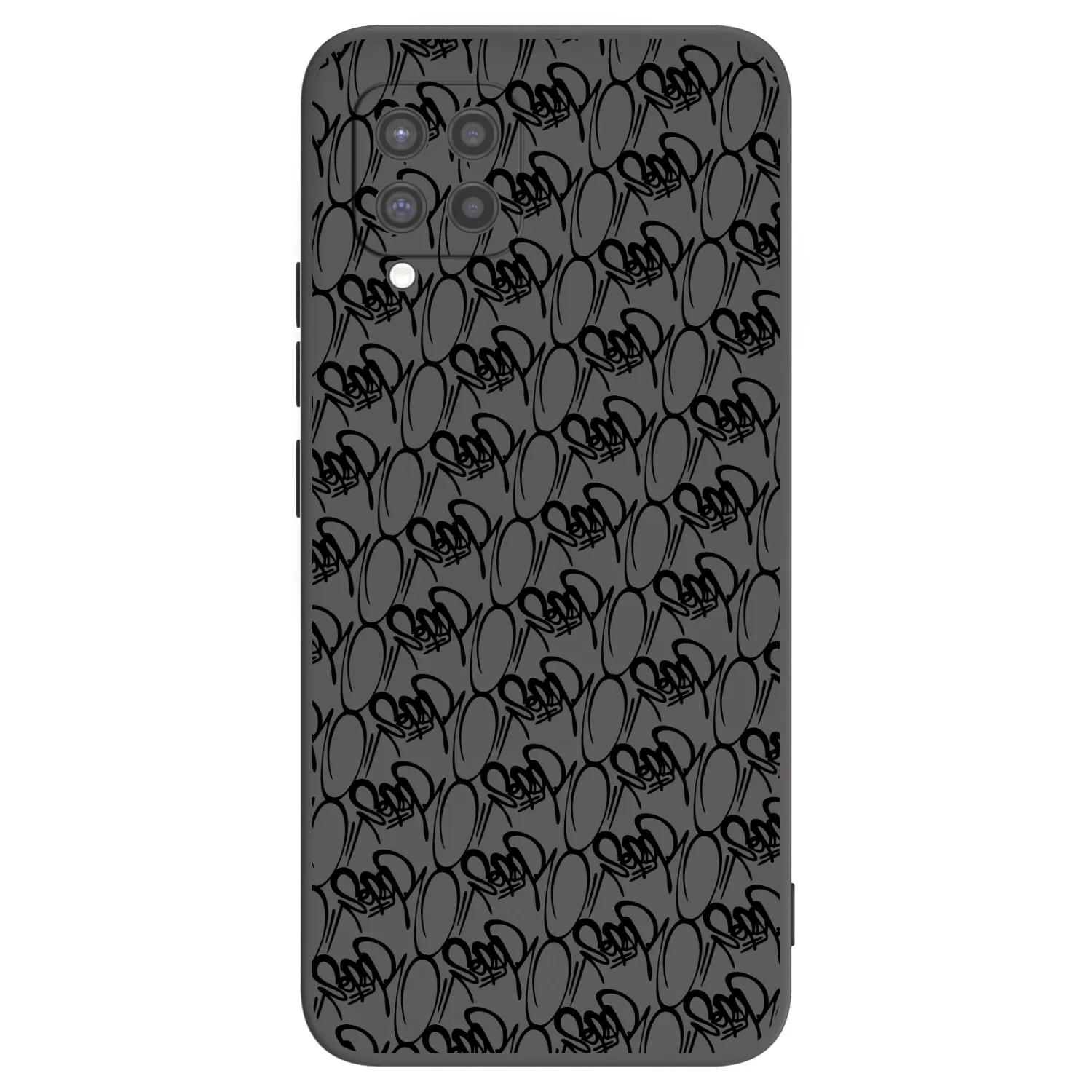 Picasee silikonový černý obal pro Samsung Galaxy A42 A426B - Separ - Black On Black 2