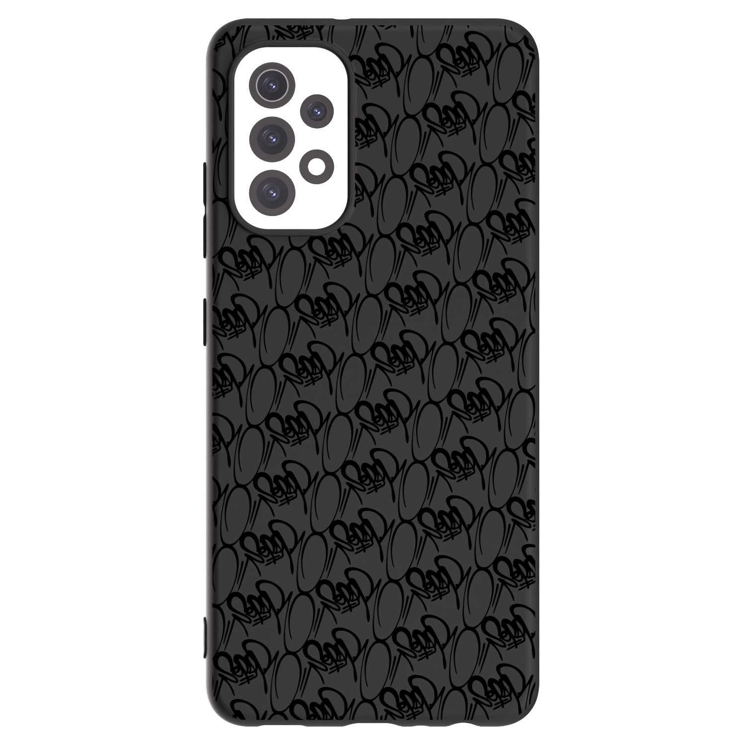 Picasee silikonový černý obal pro Samsung Galaxy A32 5G A326B - Separ - Black On Black 2