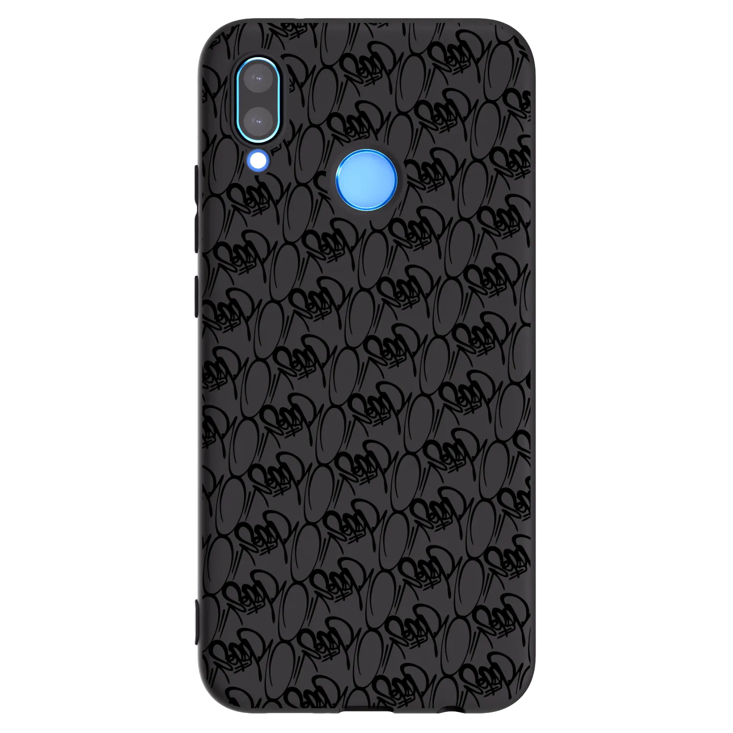 Picasee silikonový černý obal pro Huawei P20 Lite - Separ - Black On Black 2