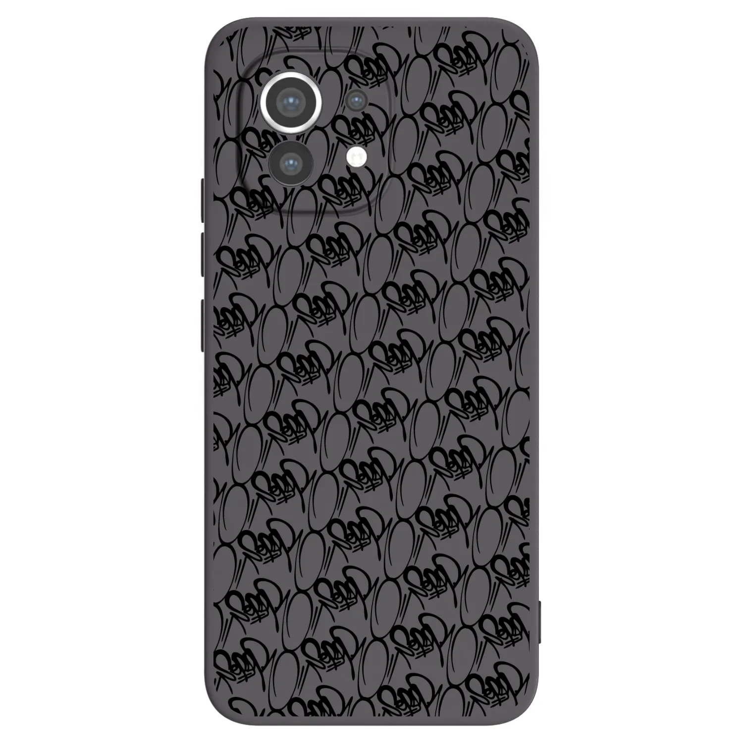 Picasee silikonový černý obal pro Xiaomi Mi 11 - Separ - Black On Black 2
