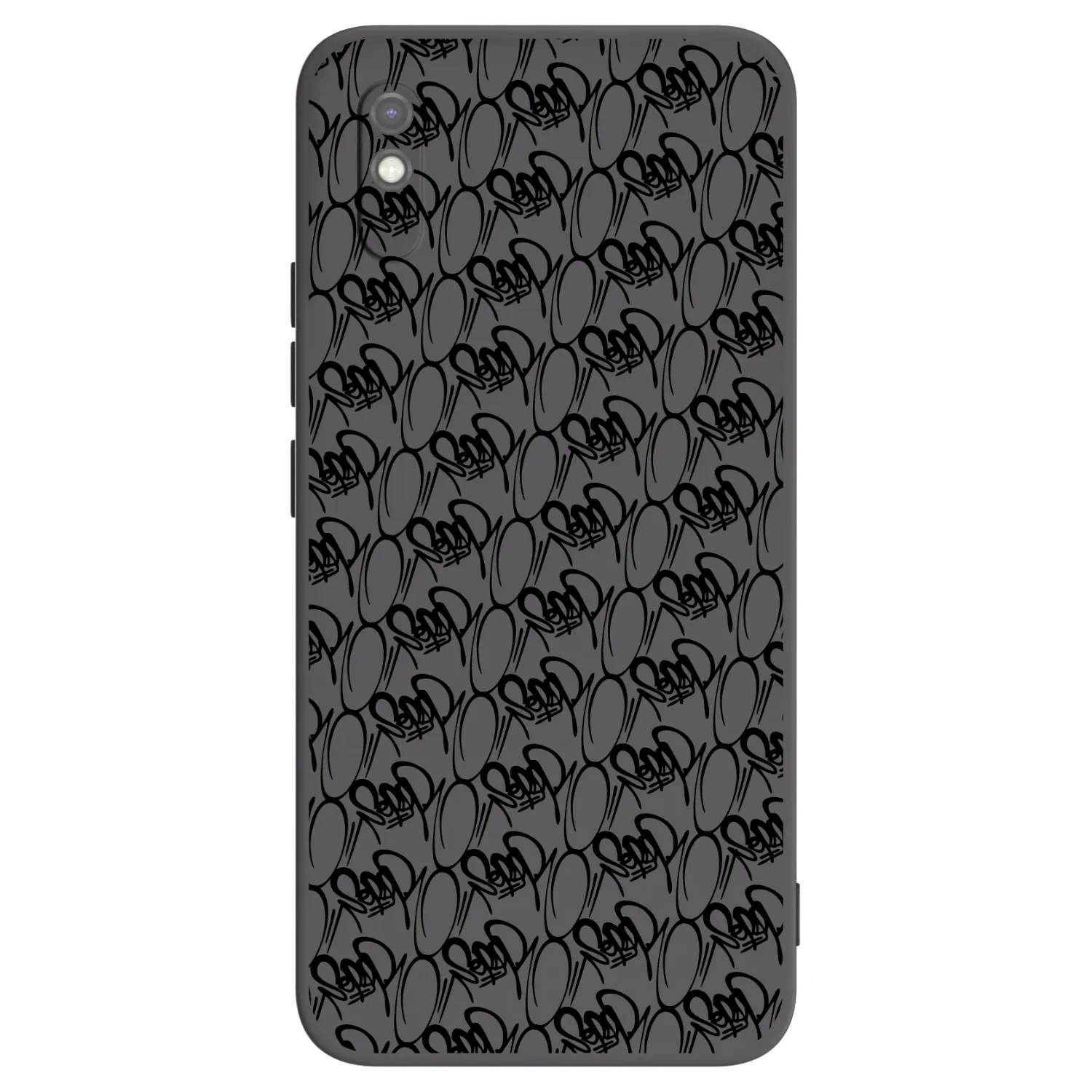 Picasee silikonový černý obal pro Xiaomi Redmi 9AT - Separ - Black On Black 2