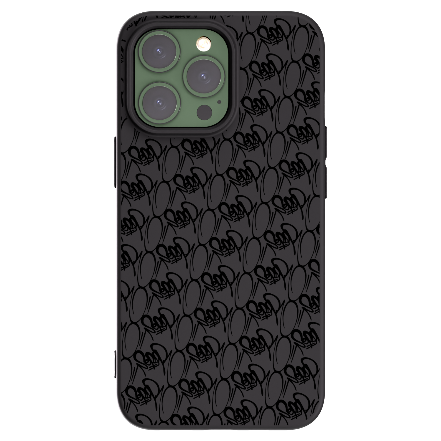 Picasee silikonový černý obal pro Apple iPhone 13 Pro - Separ - Black On Black 2