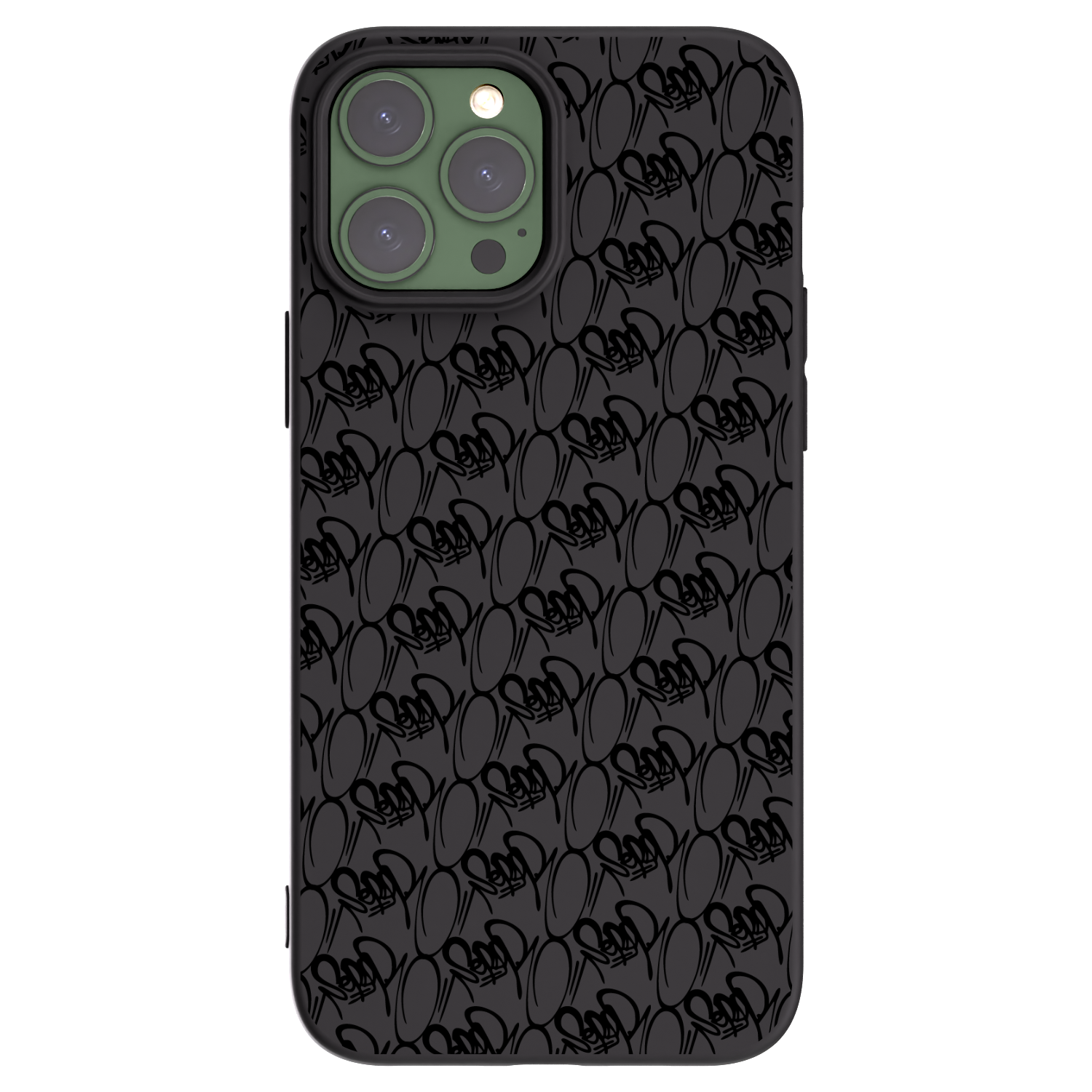 Picasee silikonový černý obal pro Apple iPhone 13 Pro Max - Separ - Black On Black 2
