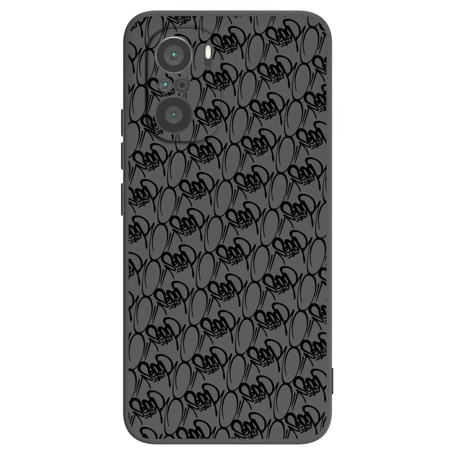 Picasee silikonový černý obal pro Xiaomi Poco F3 - Separ - Black On Black 2