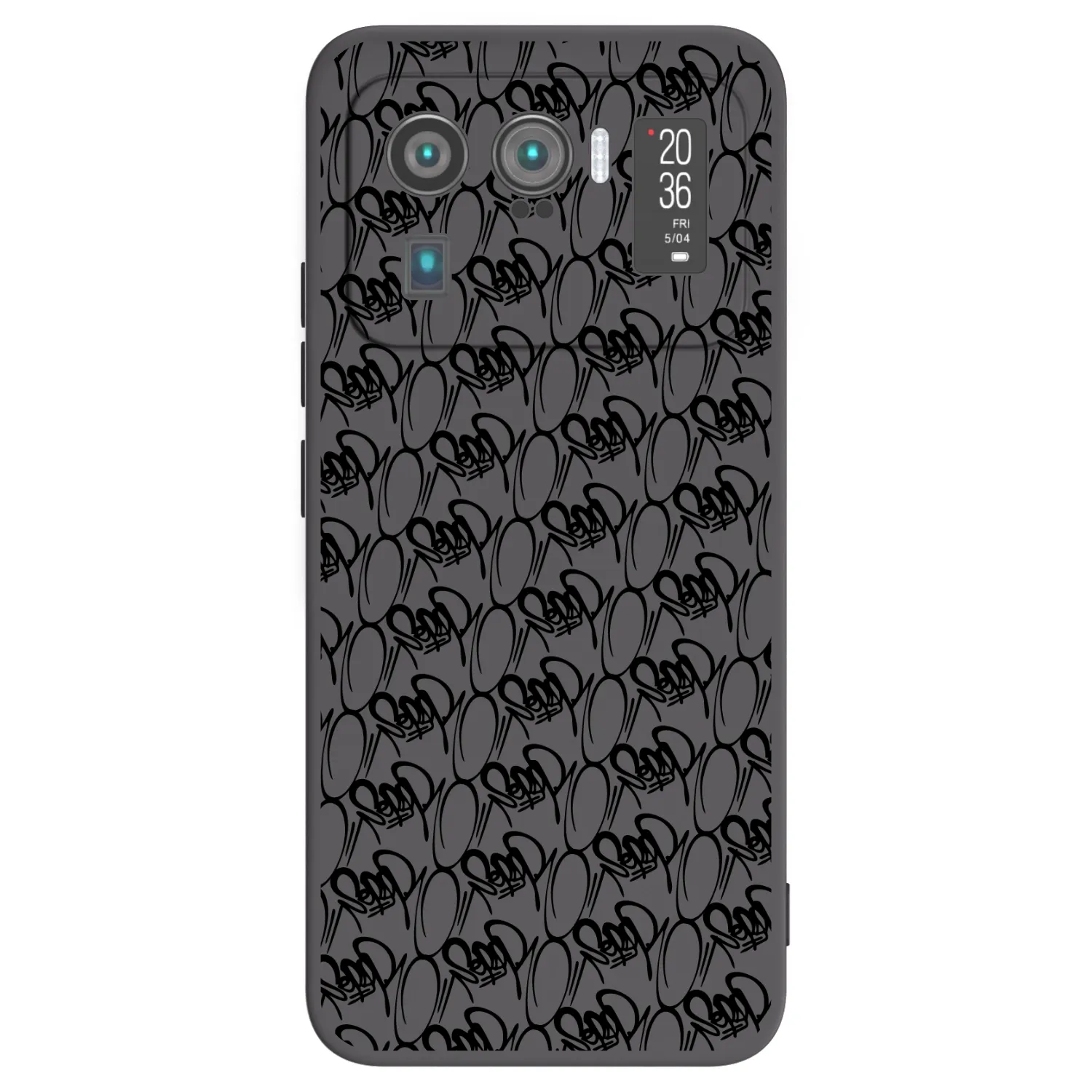 Picasee silikonový černý obal pro Xiaomi Mi 11 Ultra - Separ - Black On Black 2