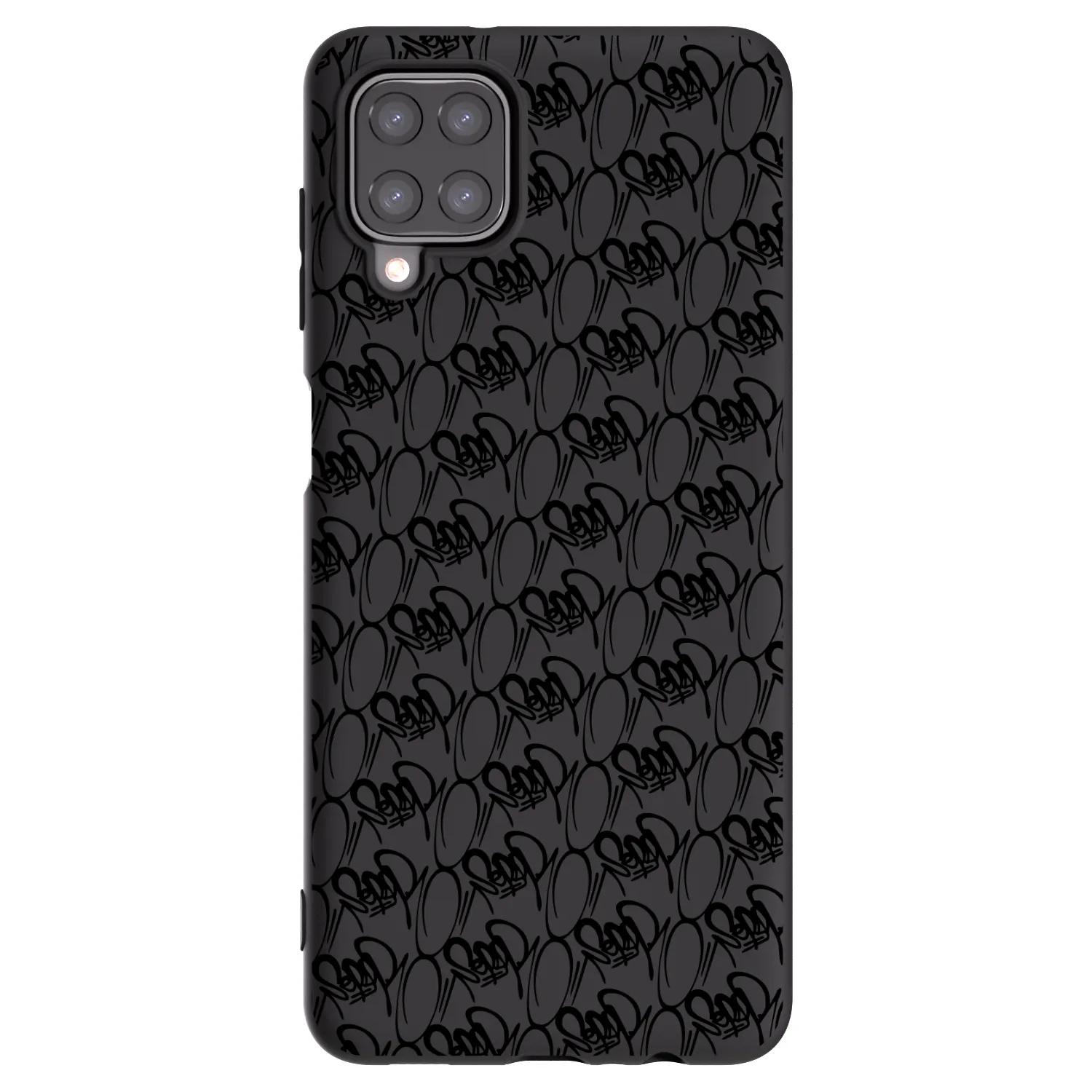 Picasee silikonový černý obal pro Samsung Galaxy M12 M127F - Separ - Black On Black 2