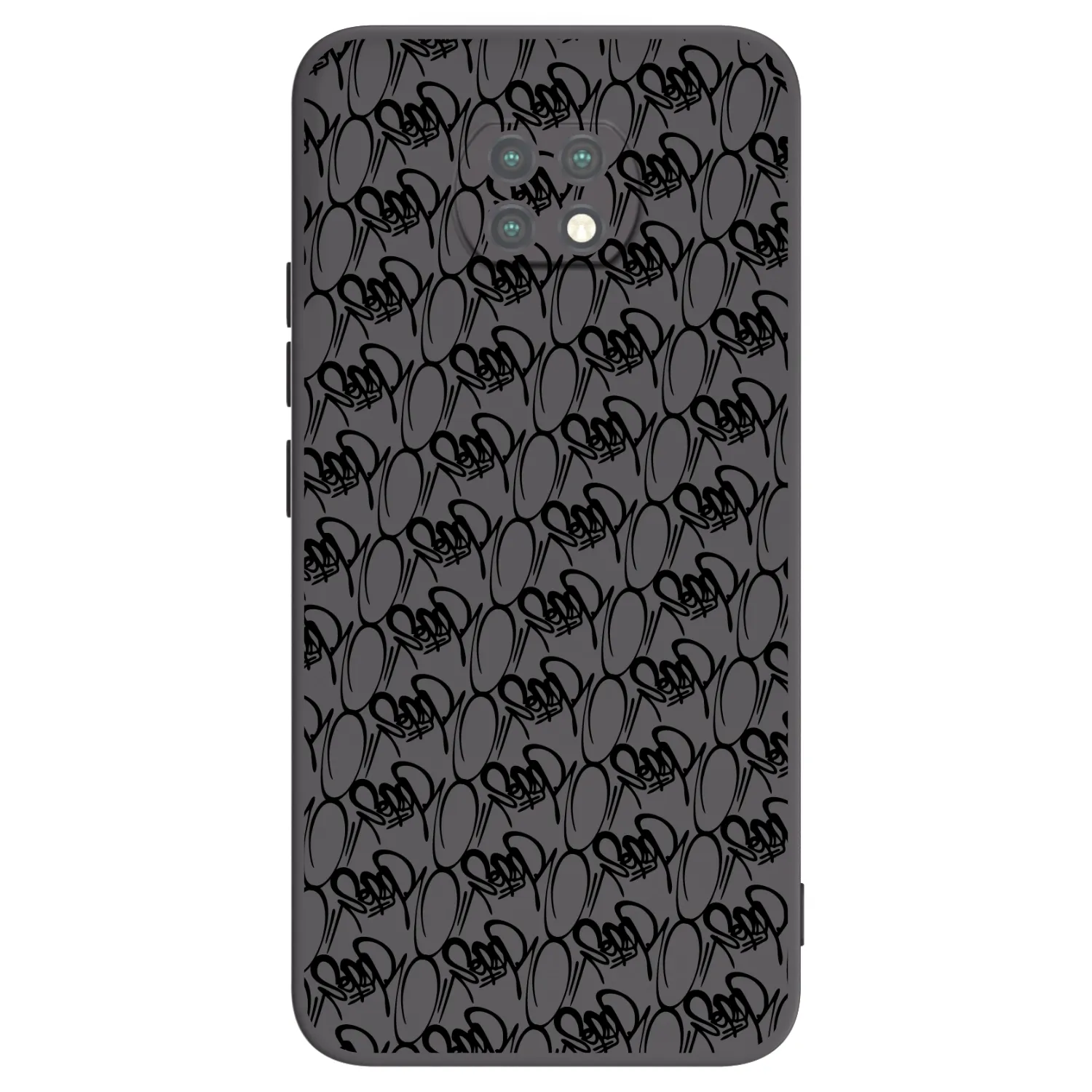 Picasee silikonový černý obal pro Xiaomi Redmi Note 9T - Separ - Black On Black 2
