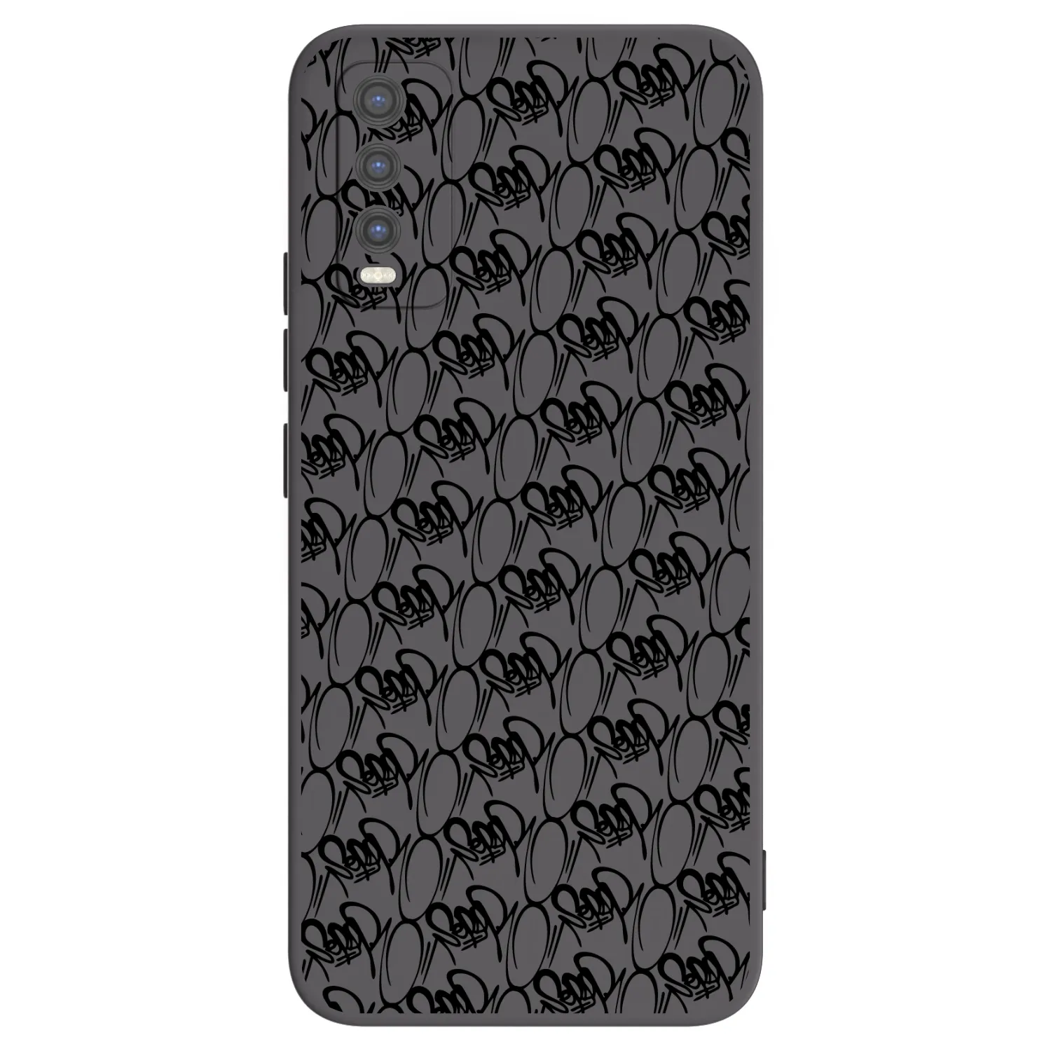 Picasee silikonový černý obal pro Vivo Y20s - Separ - Black On Black 2