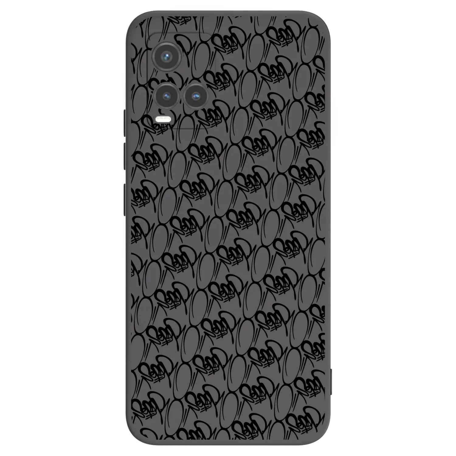 Picasee silikonový černý obal pro Vivo Y33s - Separ - Black On Black 2