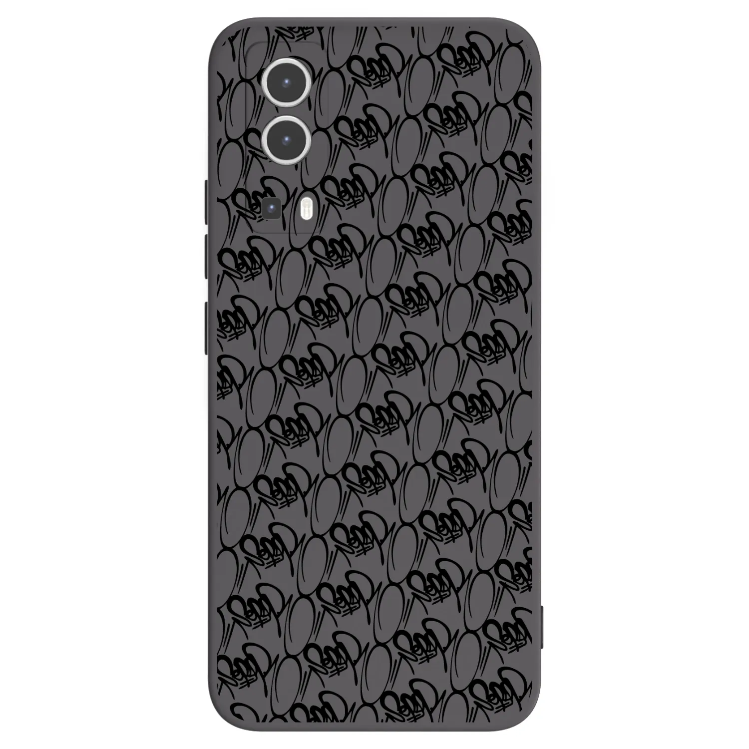 Picasee silikonový černý obal pro Vivo Y72 5G - Separ - Black On Black 2