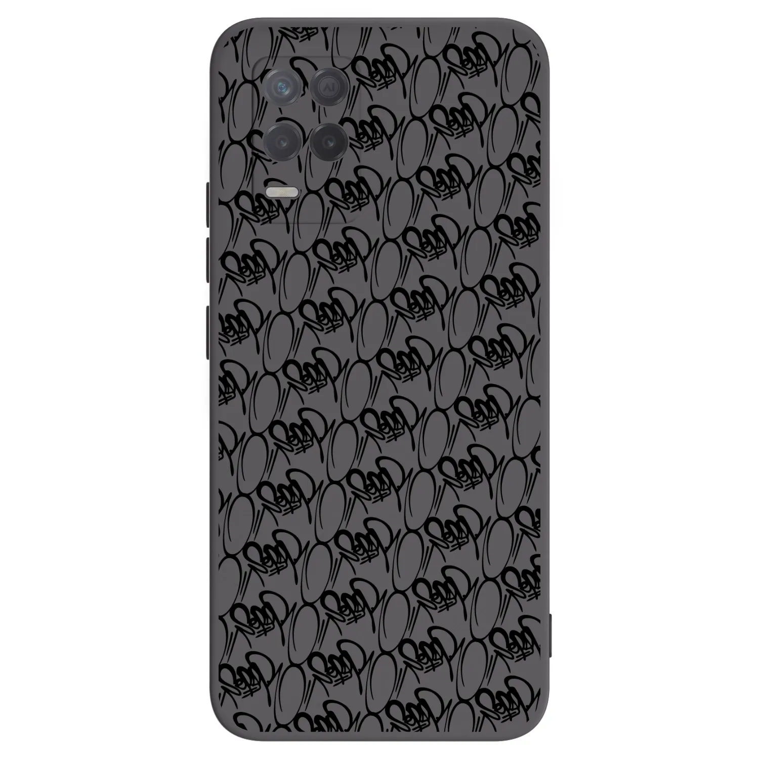 Picasee silikonový černý obal pro Realme 8 5G - Separ - Black On Black 2