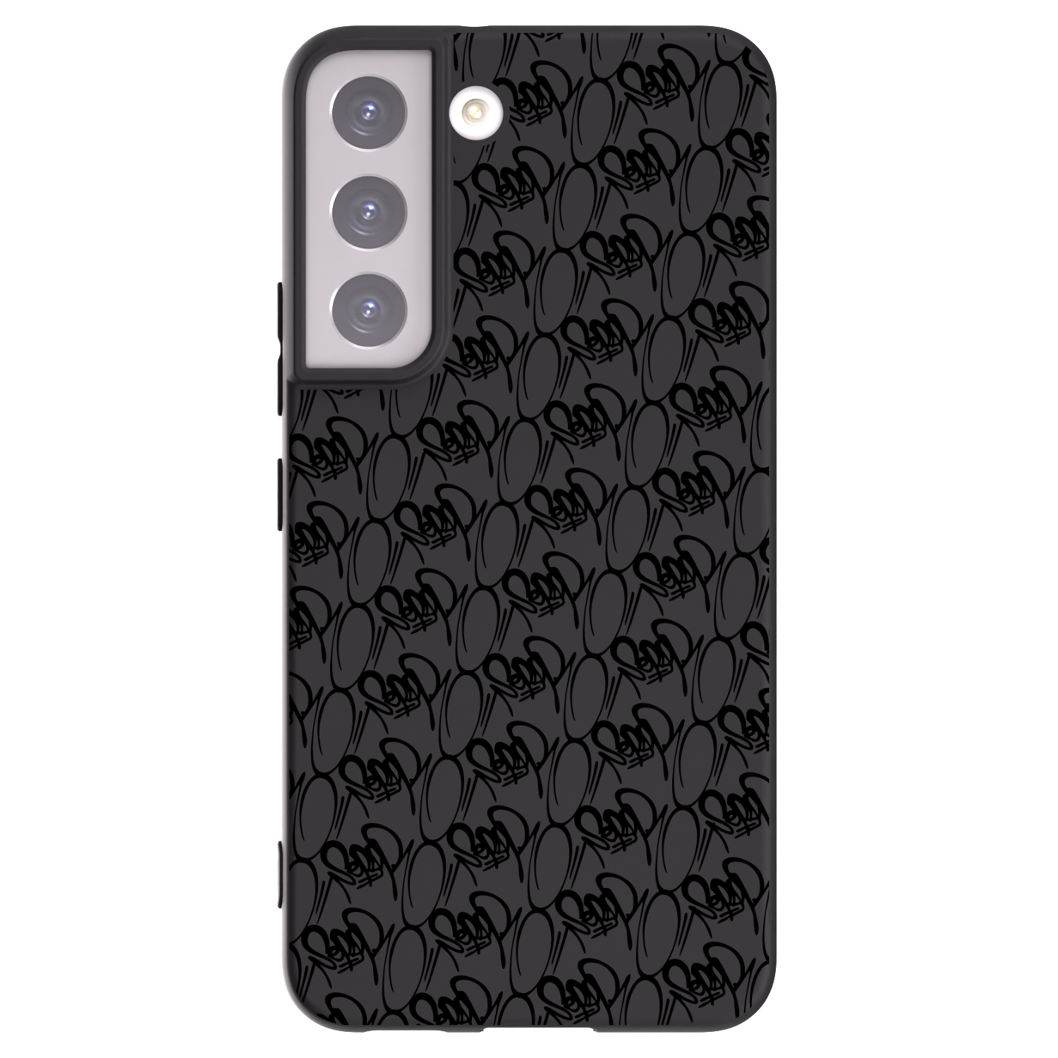Picasee silikonový černý obal pro Samsung Galaxy S22 5G - Separ - Black On Black 2