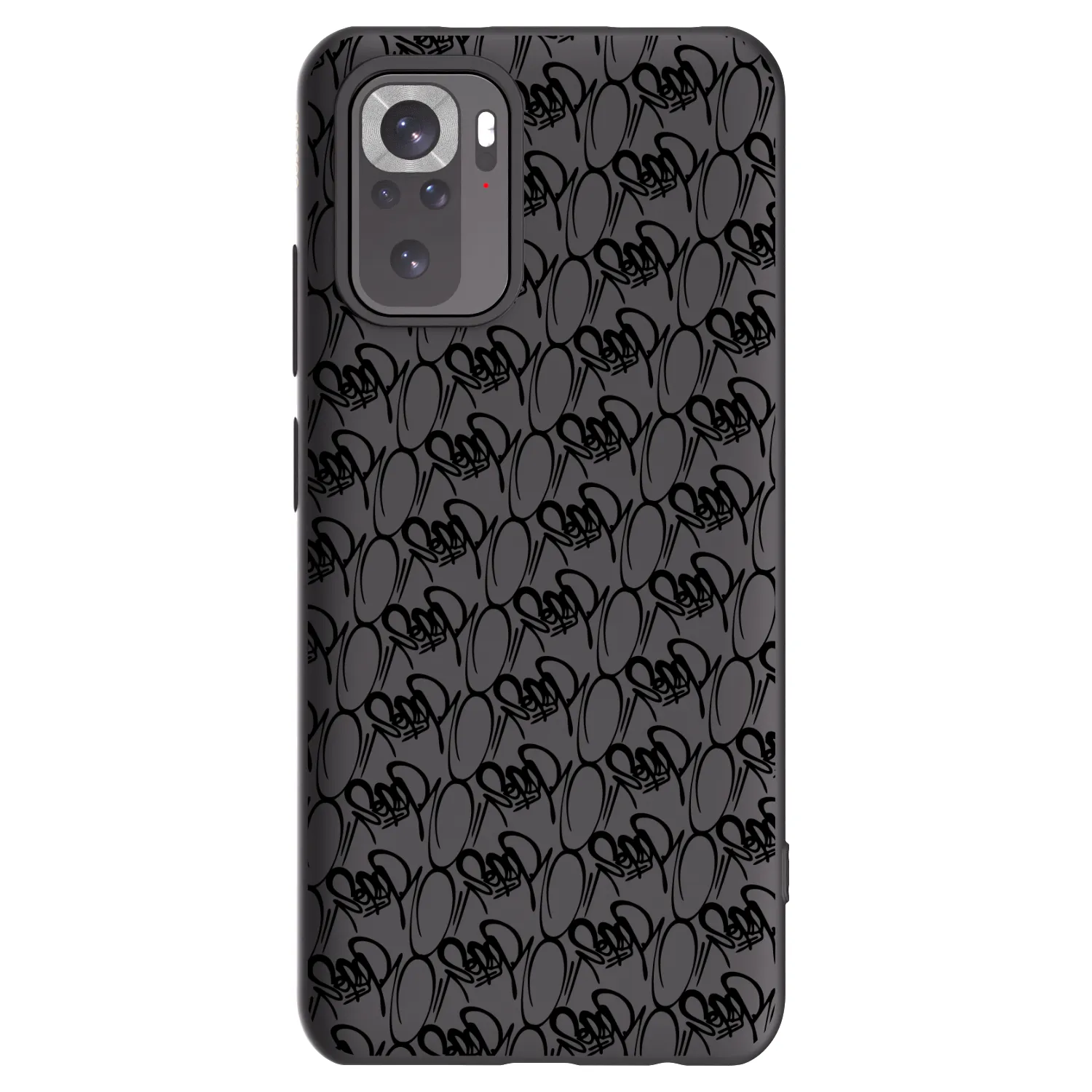 Picasee silikonový černý obal pro Xiaomi Redmi Note 11S 4G - Separ - Black On Black 2