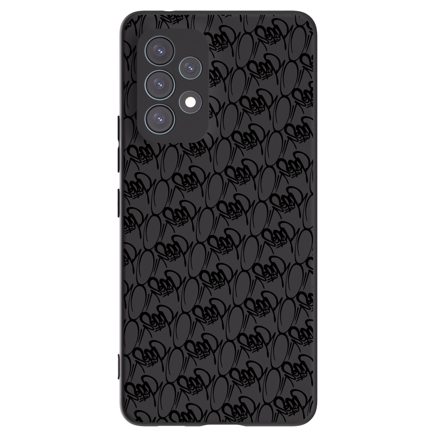 Picasee silikonový černý obal pro Samsung Galaxy A53 5G A536 - Separ - Black On Black 2