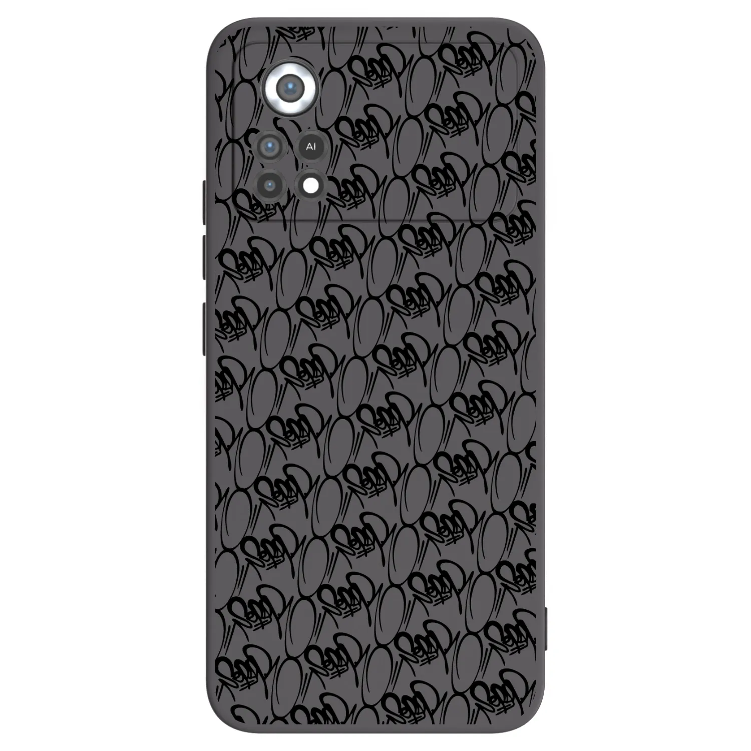 Picasee silikonový černý obal pro Xiaomi Poco X4 Pro 5G - Separ - Black On Black 2