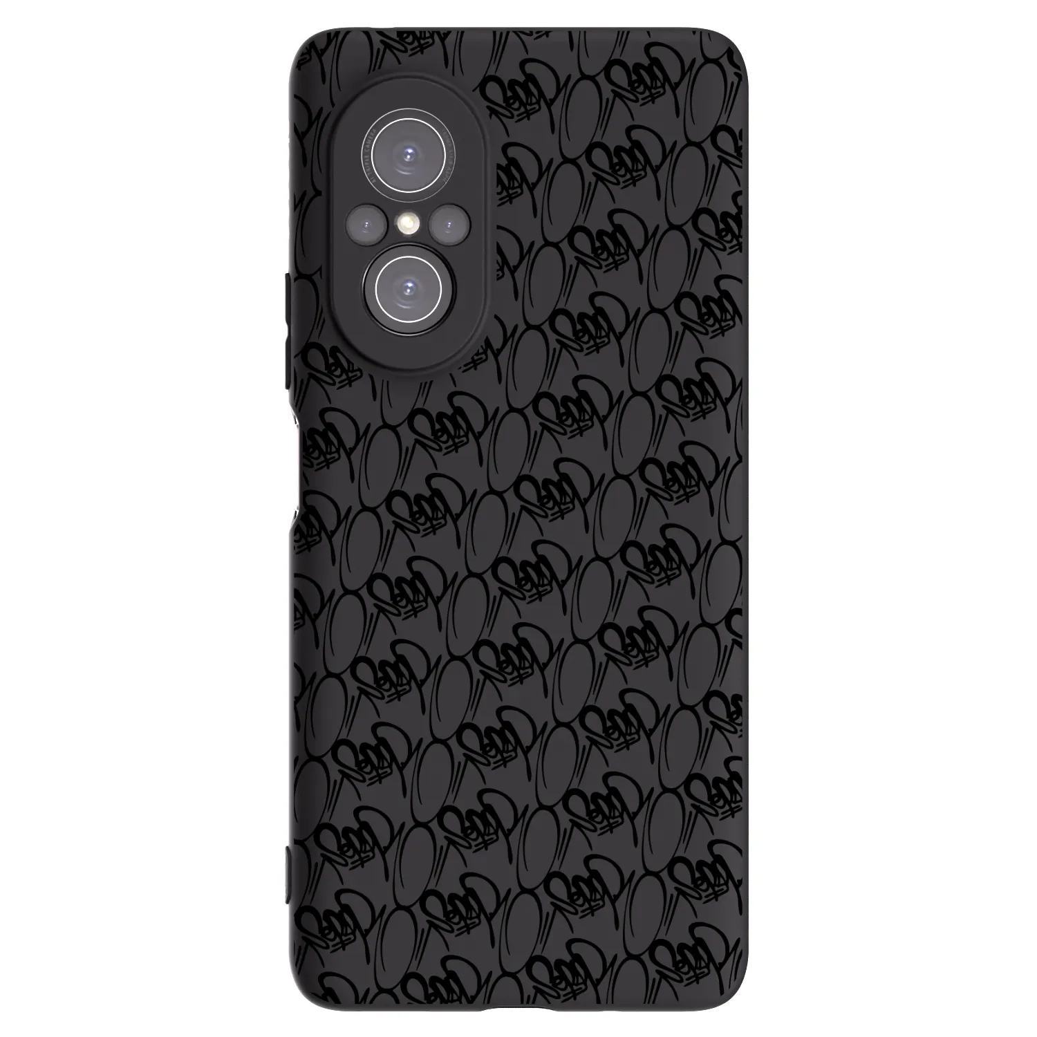 Picasee silikonový černý obal pro Huawei Nova 9 SE - Separ - Black On Black 2