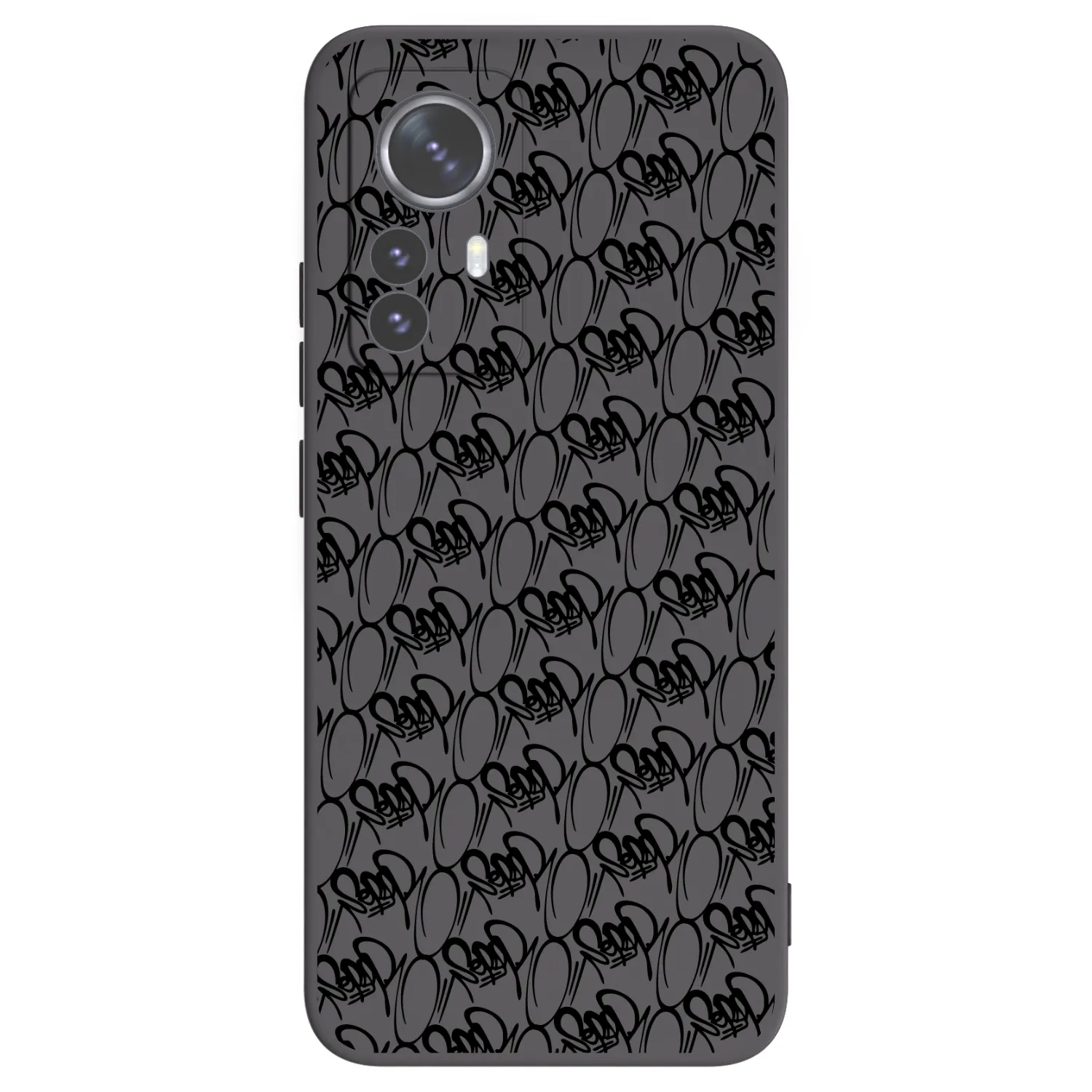 Picasee silikonový černý obal pro Xiaomi 12 Pro - Separ - Black On Black 2