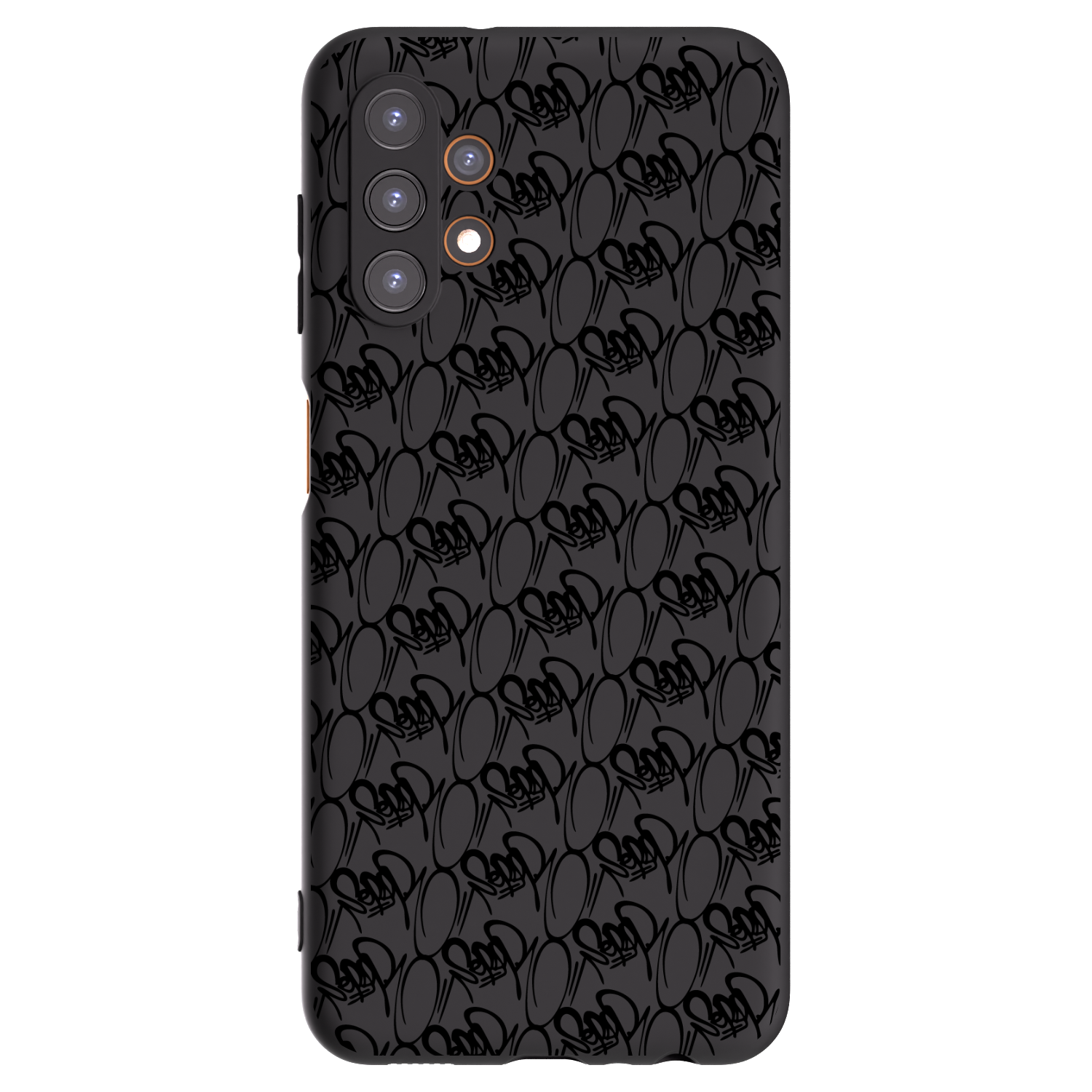 Picasee silikonový černý obal pro Samsung Galaxy A13 4G A135 - Separ - Black On Black 2