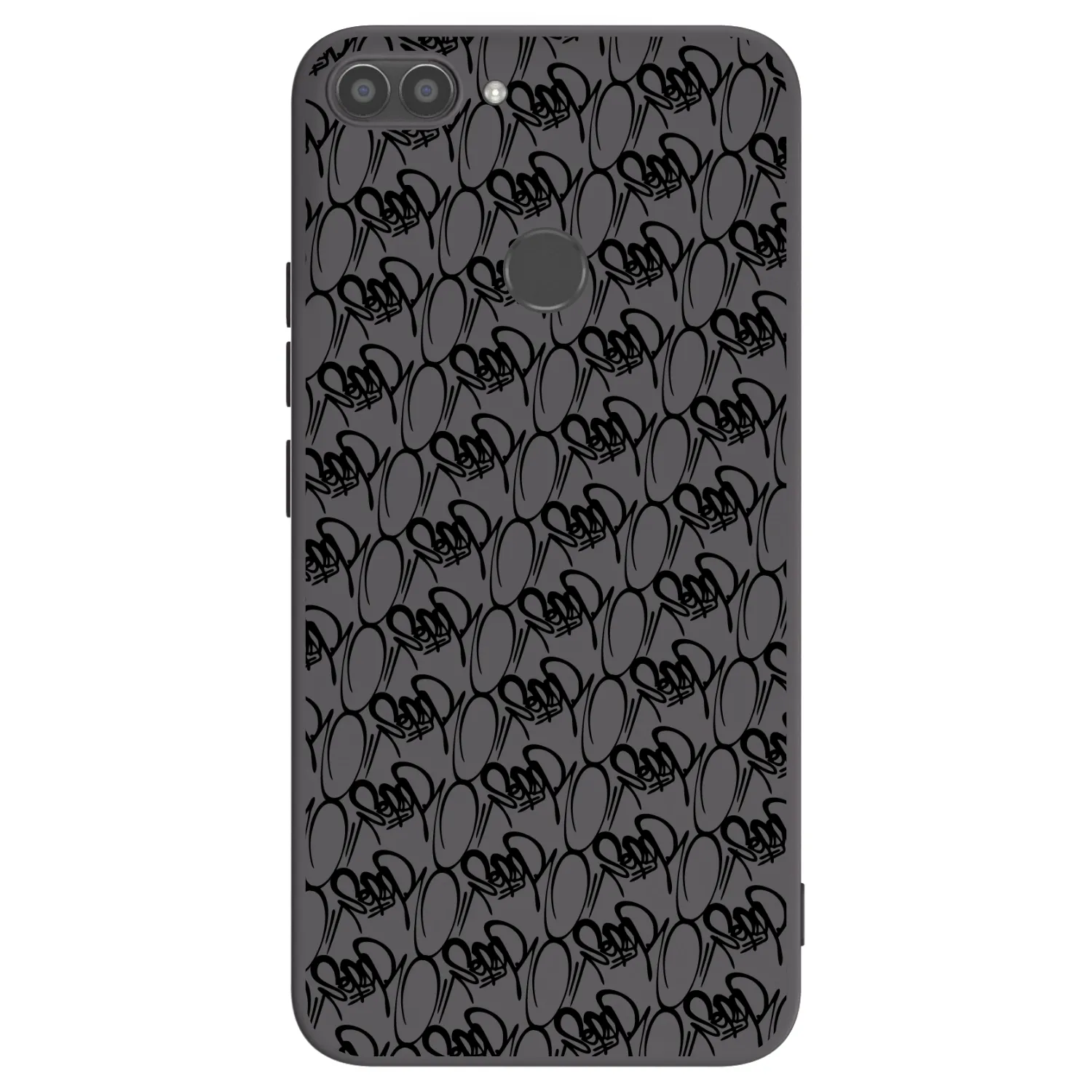 Picasee silikonový černý obal pro Huawei P Smart - Separ - Black On Black 2