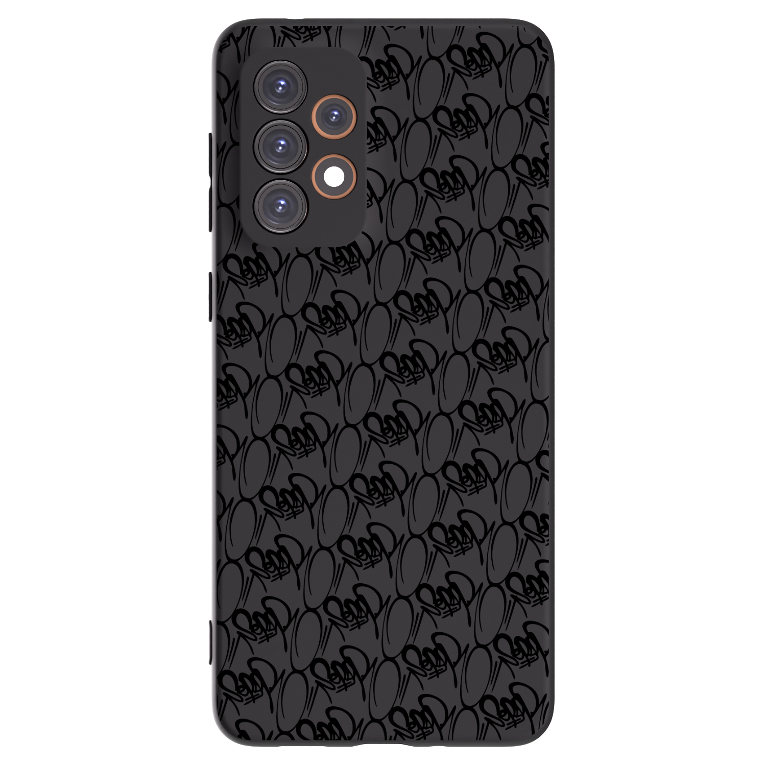 Picasee silikonový černý obal pro Samsung Galaxy A33 5G A336 - Separ - Black On Black 2