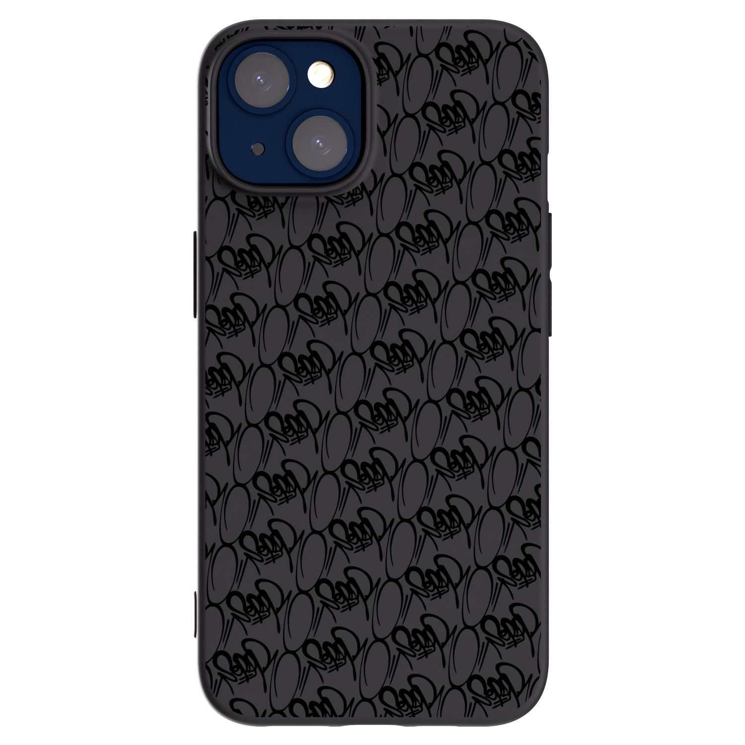 Picasee silikonový černý obal pro Apple iPhone 14 - Separ - Black On Black 2