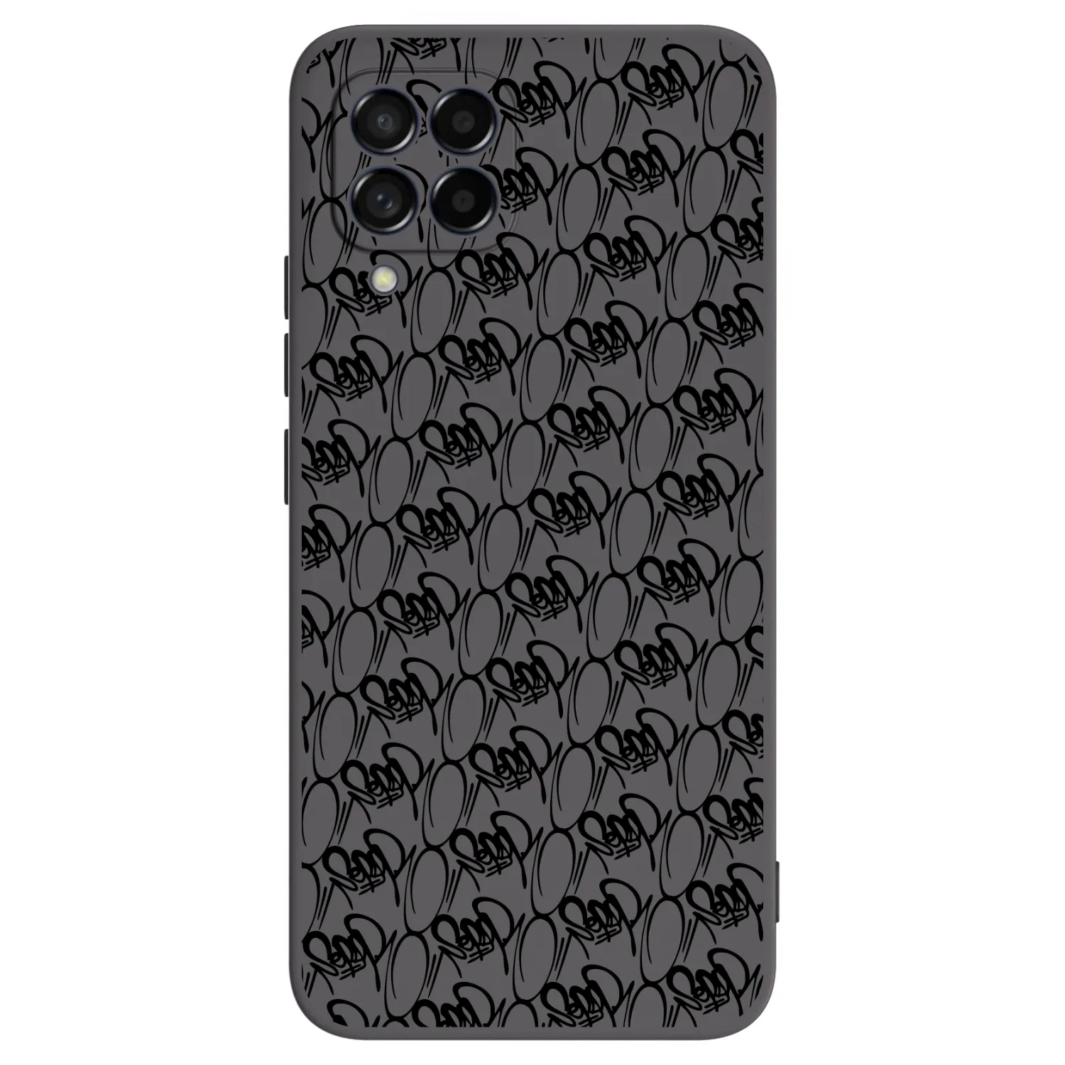 Picasee silikonový černý obal pro Samsung Galaxy M53 5G - Separ - Black On Black 2