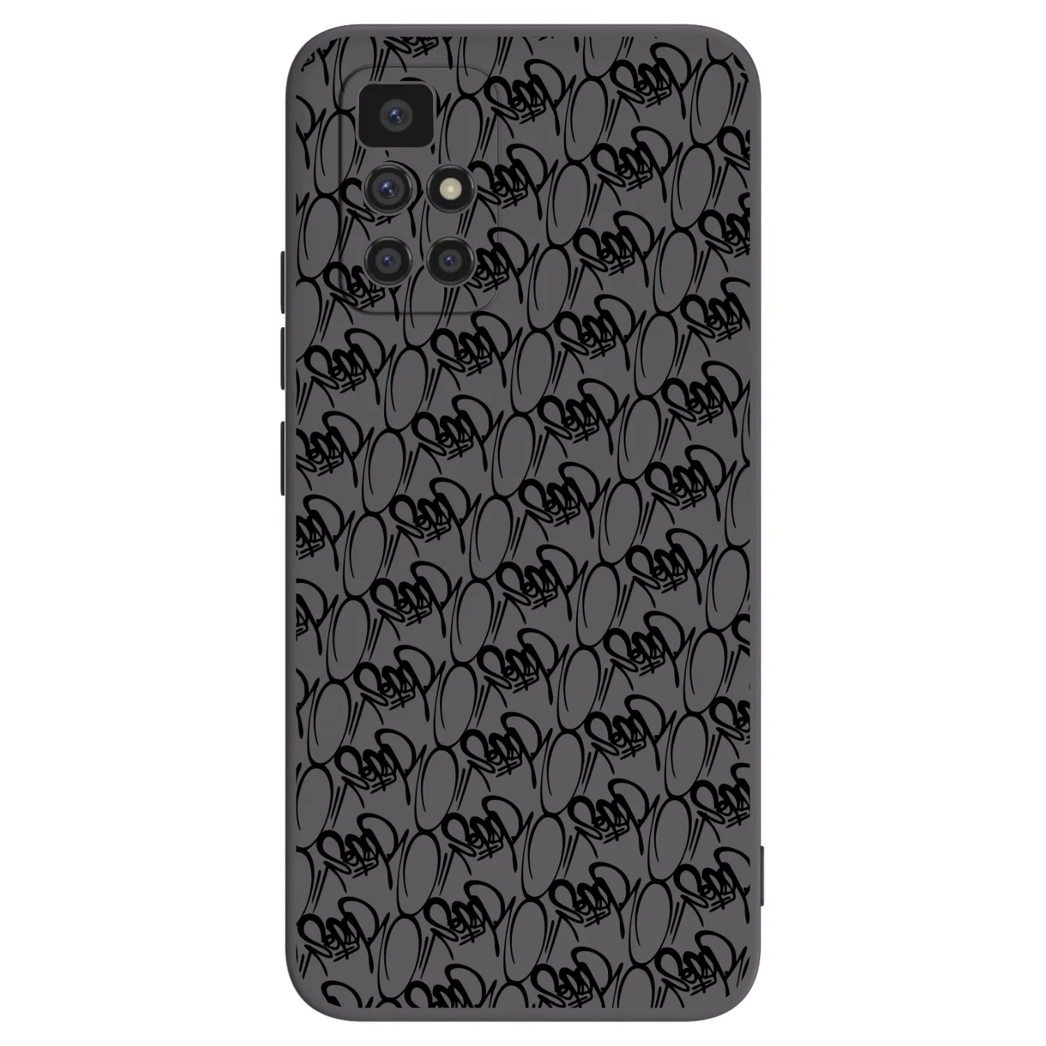 Picasee silikonový černý obal pro Xiaomi Redmi 10 (2022) - Separ - Black On Black 2