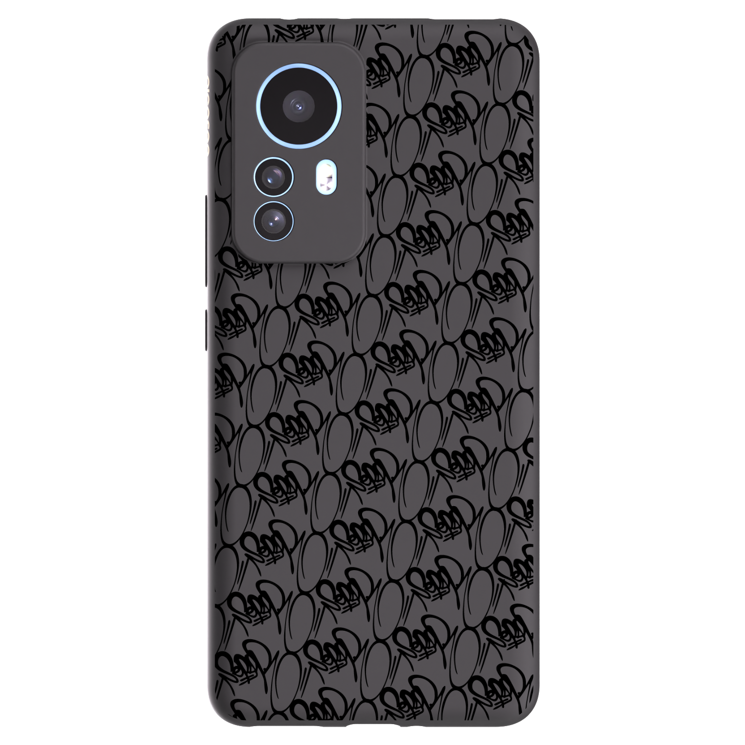 Picasee silikonový černý obal pro Xiaomi 12T Pro - Separ - Black On Black 2