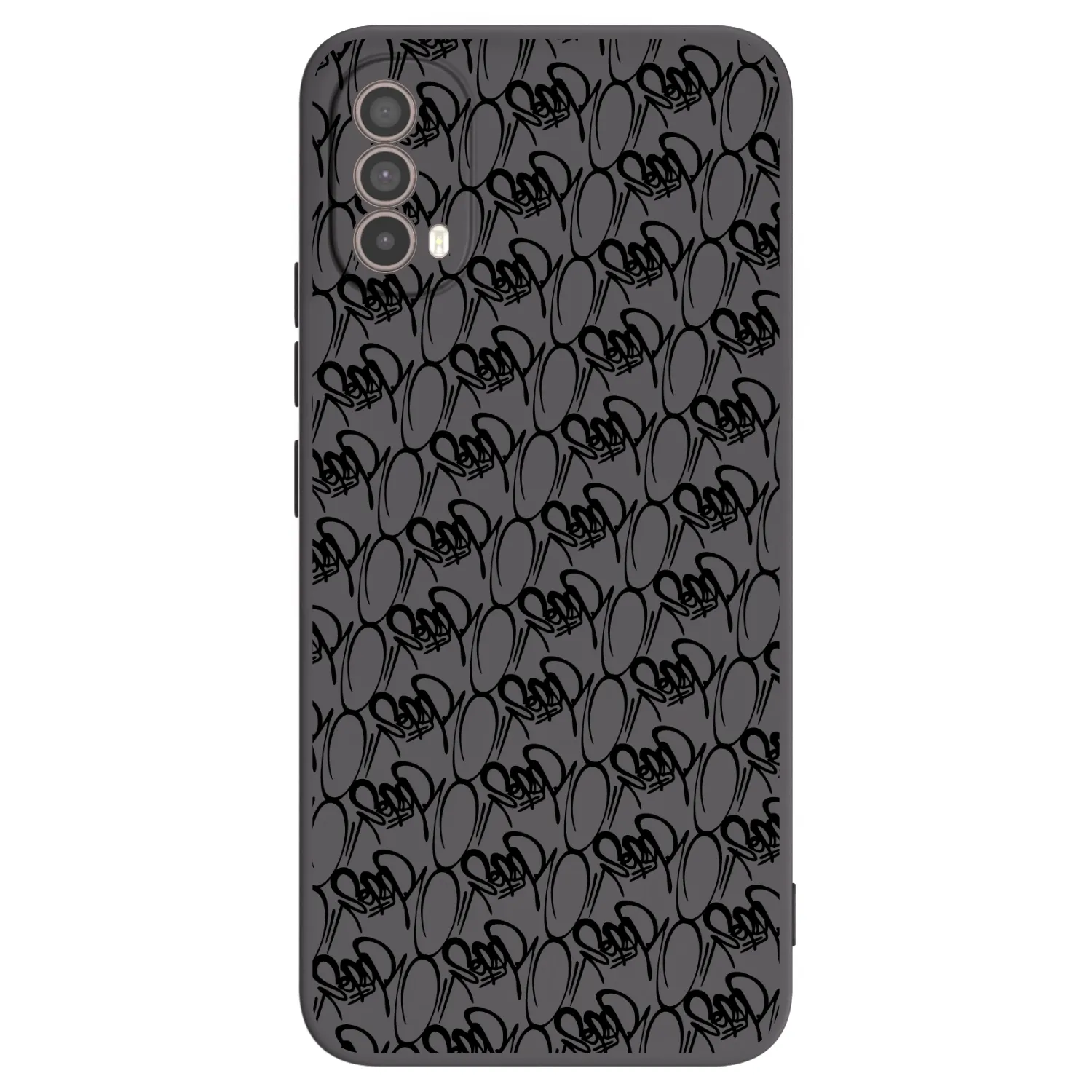Picasee silikonový černý obal pro Motorola Moto E40 - Separ - Black On Black 2
