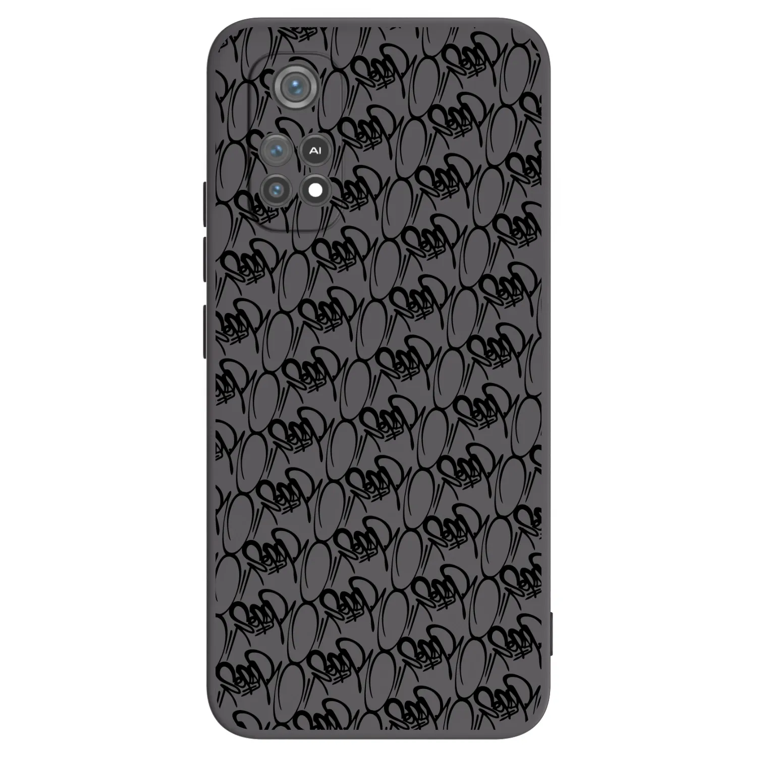 Picasee silikonový černý obal pro Xiaomi Poco M4 Pro - Separ - Black On Black 2