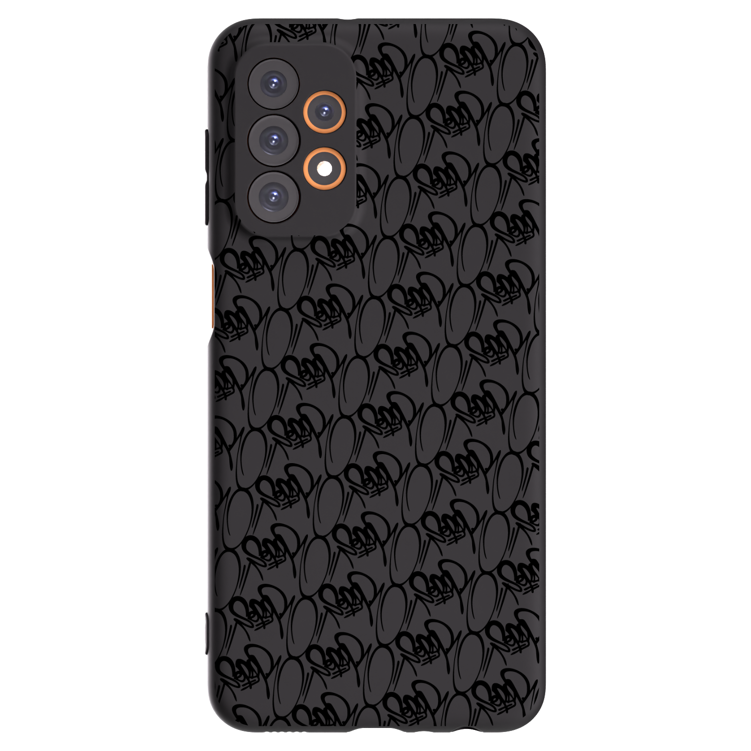 Picasee silikonový černý obal pro Samsung Galaxy A23 A236B 5G - Separ - Black On Black 2