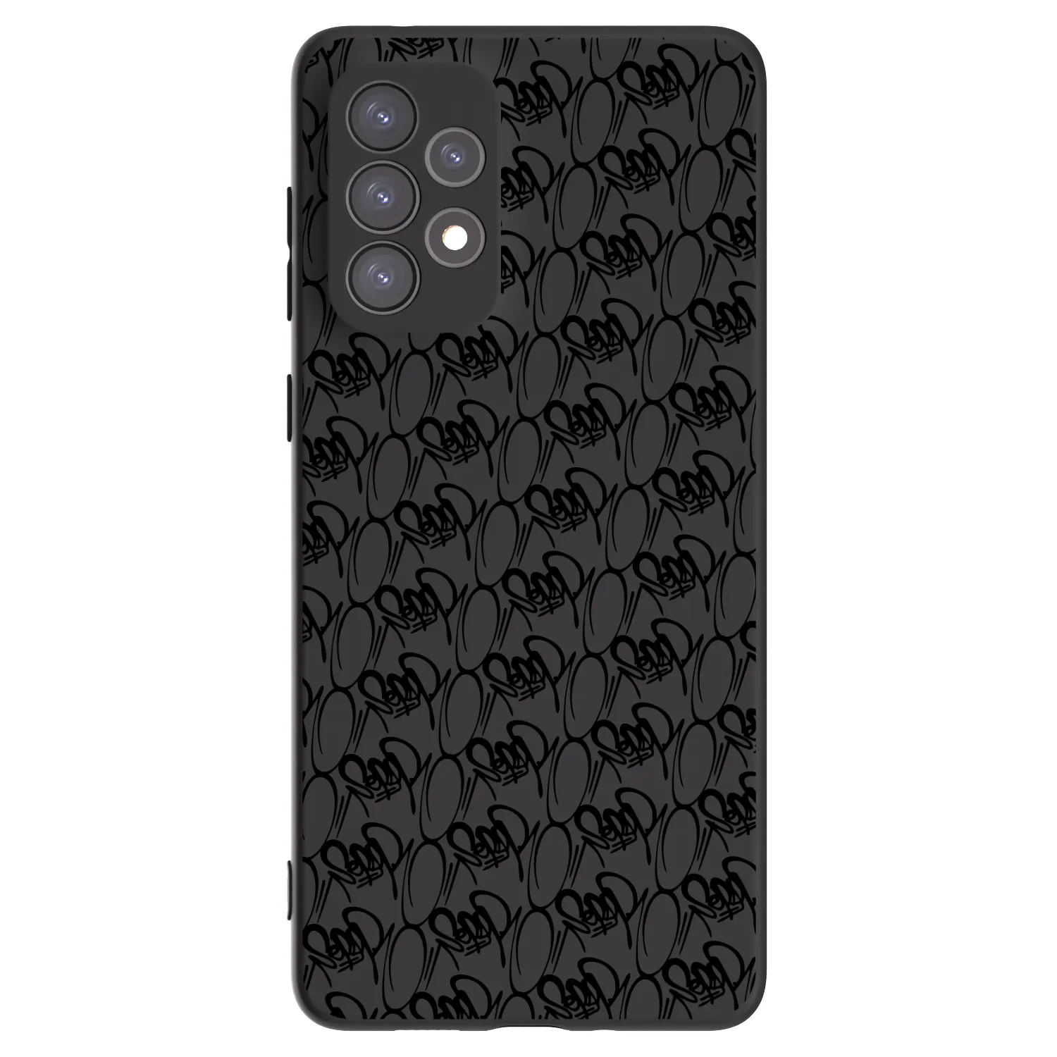 Picasee silikonový černý obal pro Samsung Galaxy A73 5G - Separ - Black On Black 2