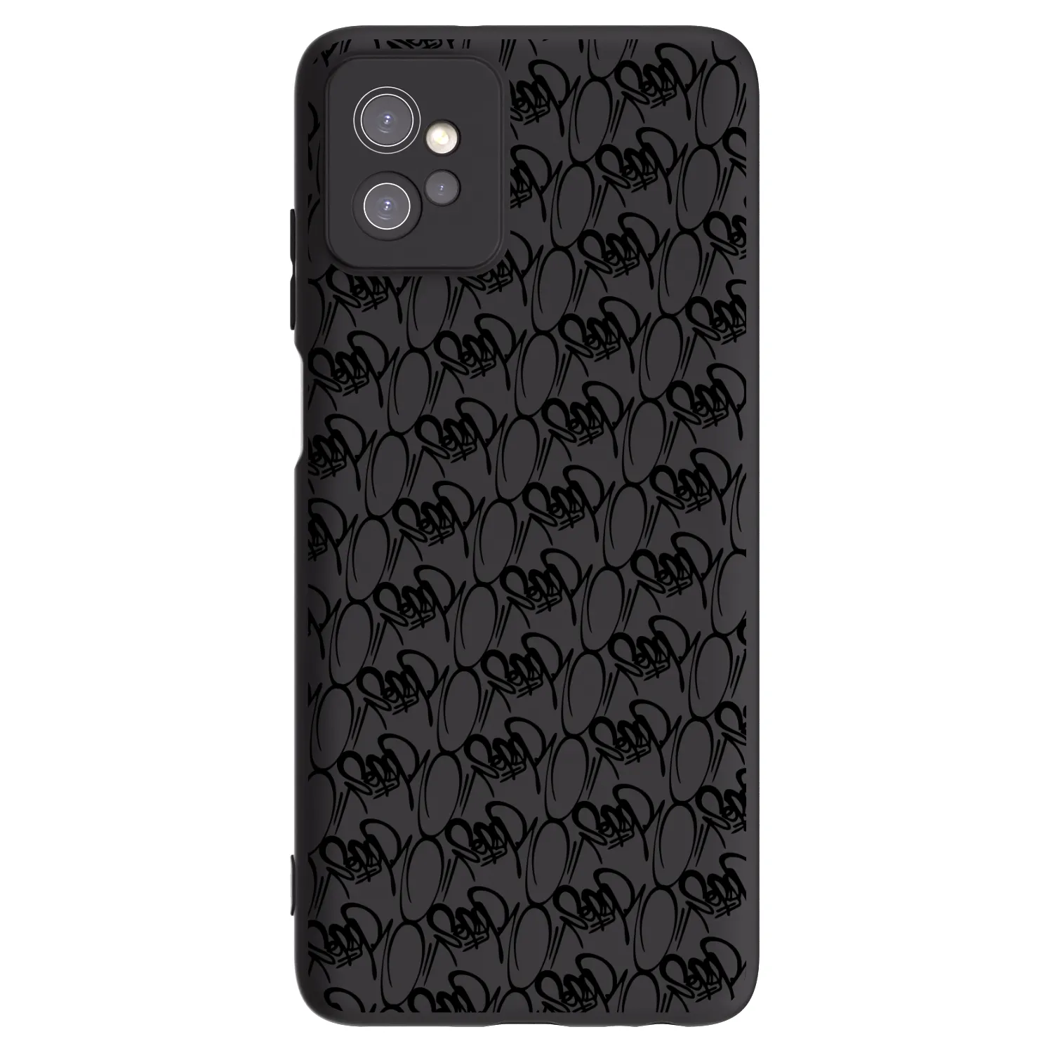 Picasee silikonový černý obal pro Motorola Moto G32 - Separ - Black On Black 2