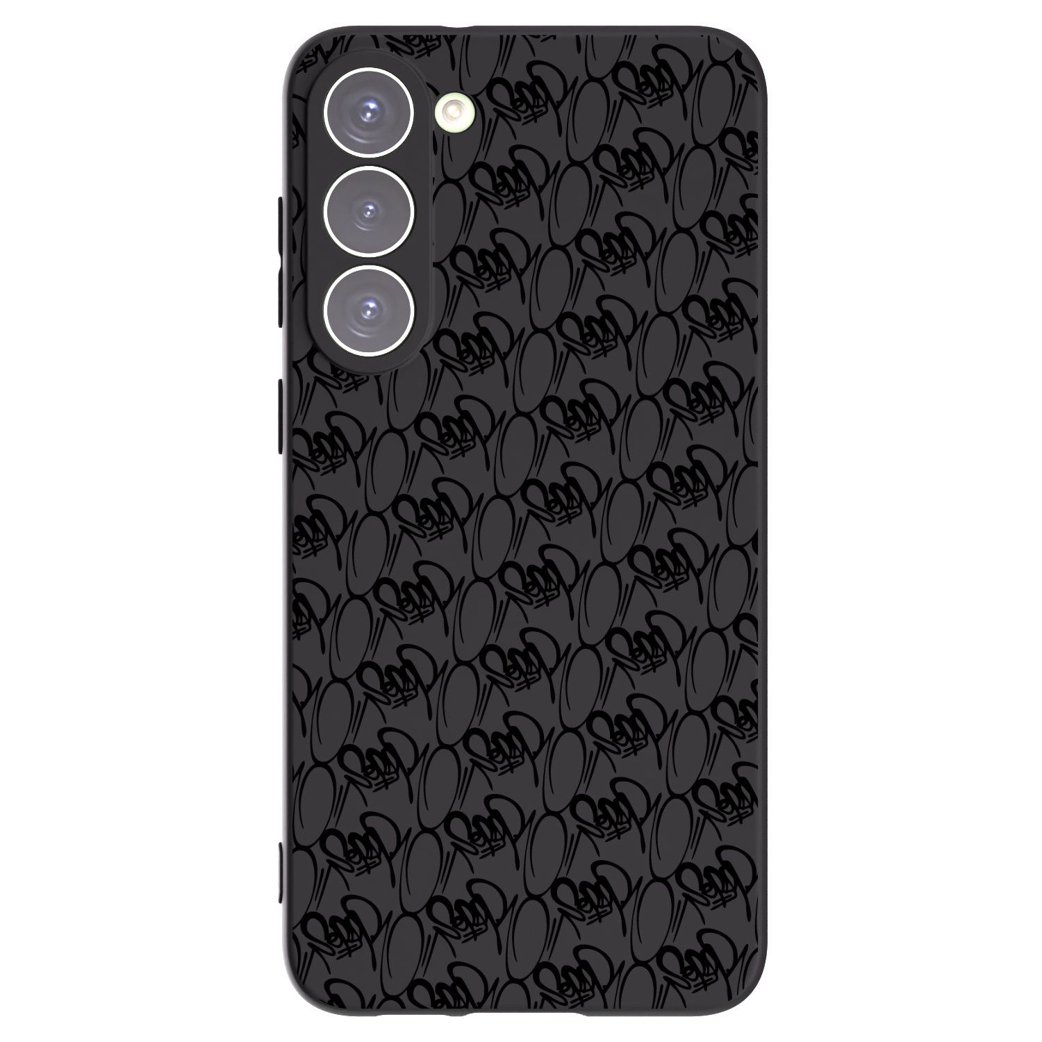 Picasee silikonový černý obal pro Samsung Galaxy S23+ 5G - Separ - Black On Black 2