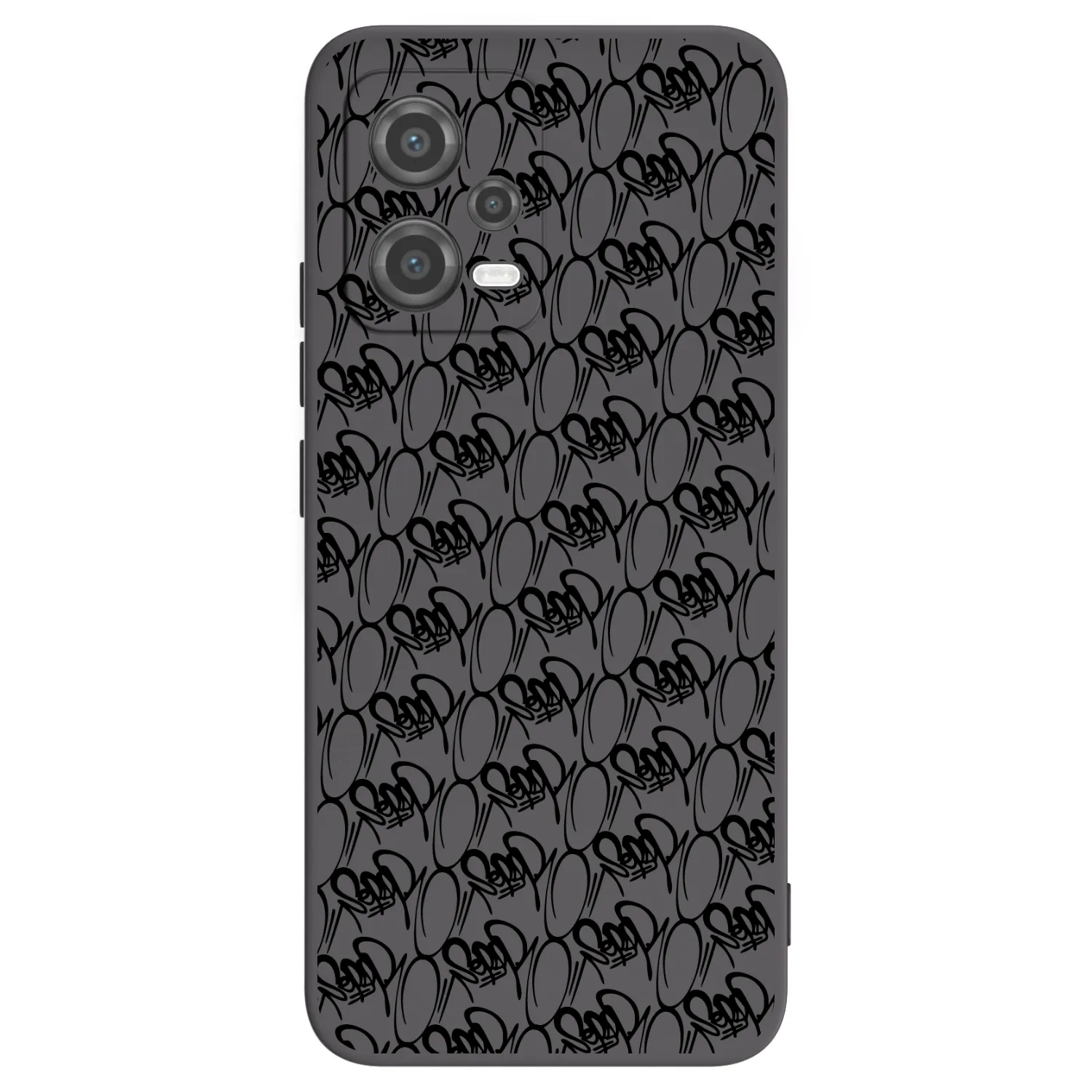 Picasee silikonový černý obal pro Xiaomi Poco X5 - Separ - Black On Black 2