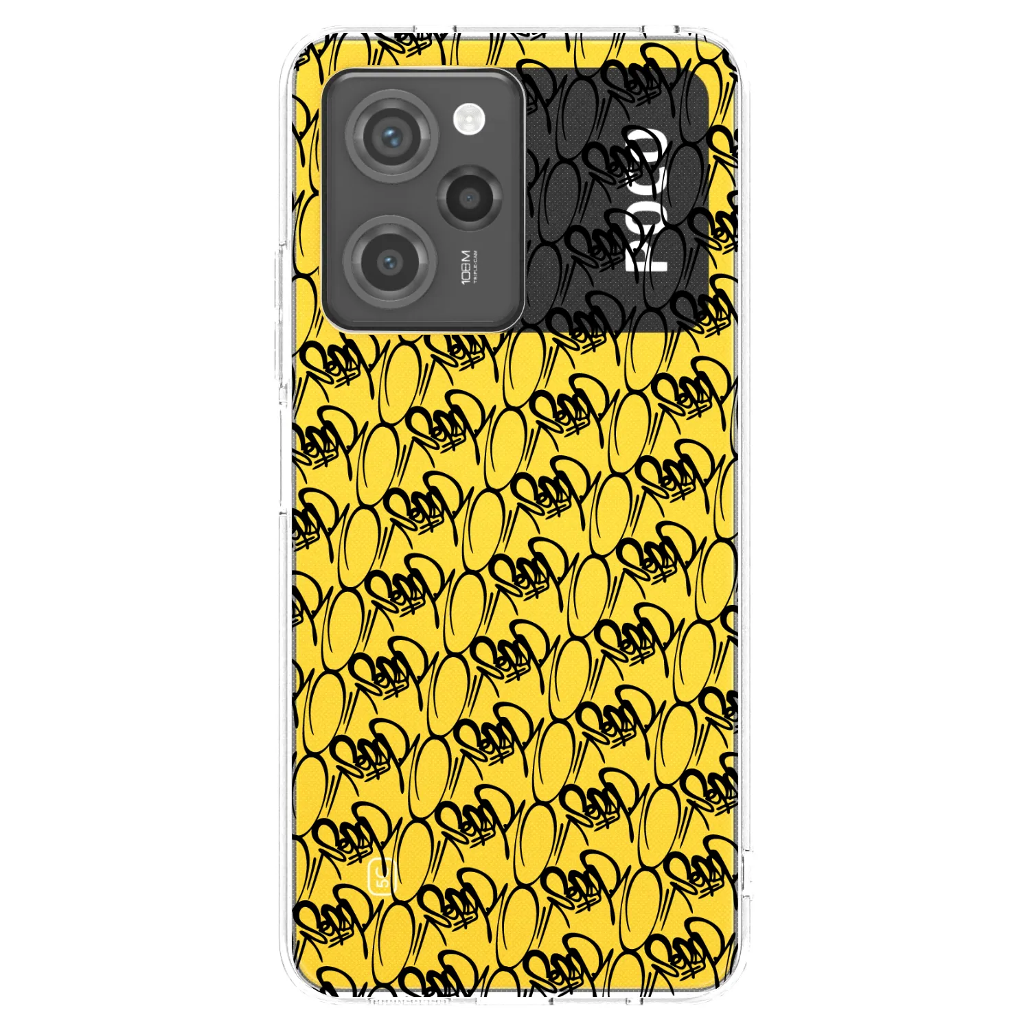 Picasee silikonový černý obal pro Xiaomi Poco X5 Pro - Separ - Black On Black 2