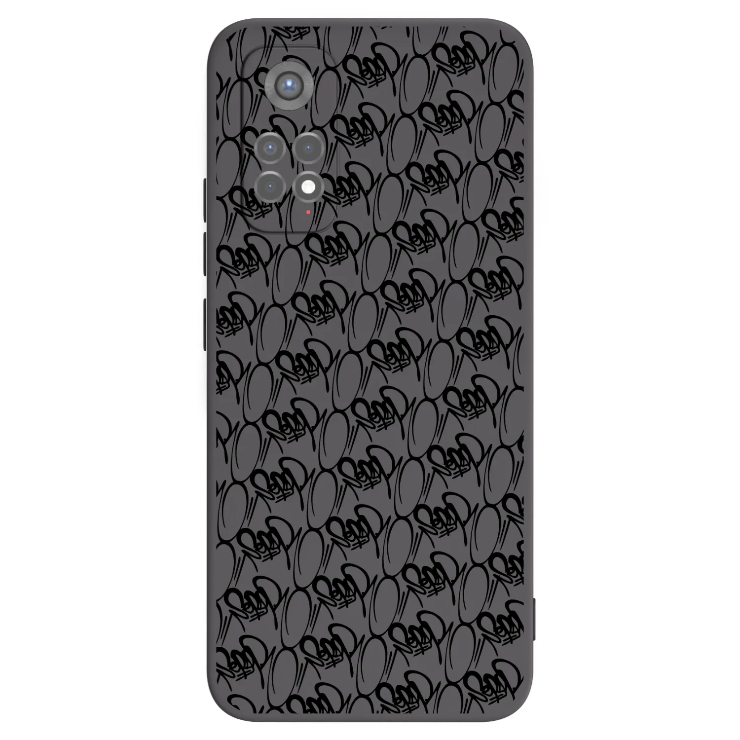 Picasee silikonový černý obal pro Xiaomi Redmi Note 11S 5G - Separ - Black On Black 2