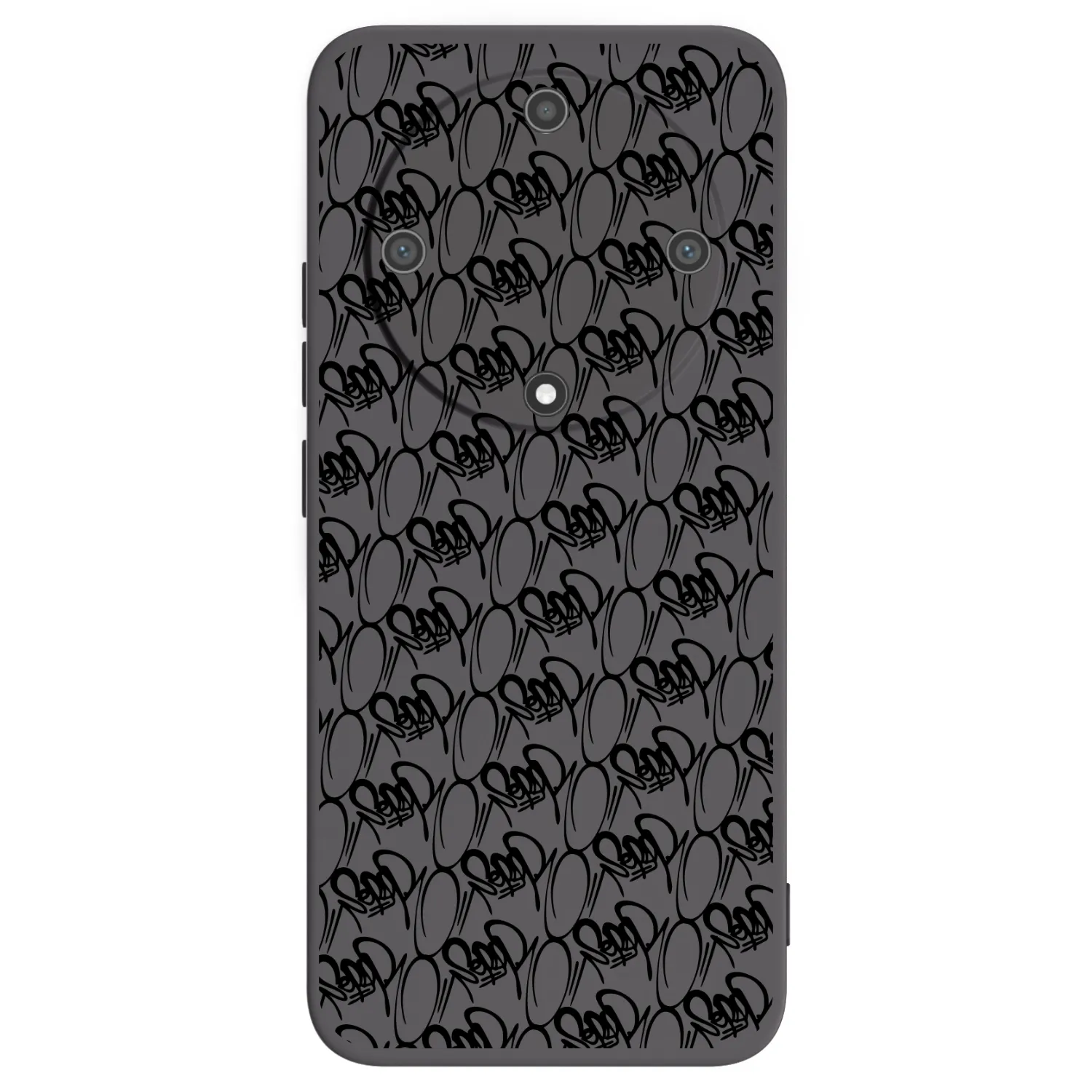 Picasee silikonový černý obal pro Honor Magic5 Lite 5G - Separ - Black On Black 2