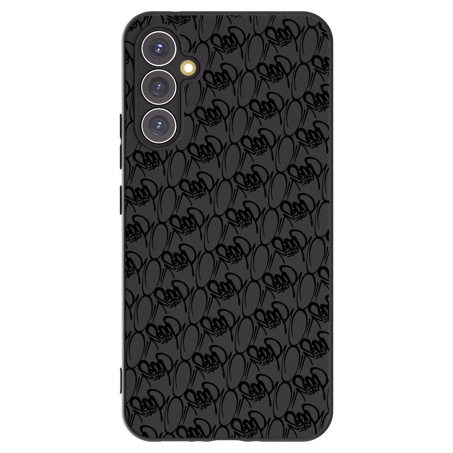Picasee silikonový černý obal pro Samsung Galaxy A34 5G A346B - Separ - Black On Black 2