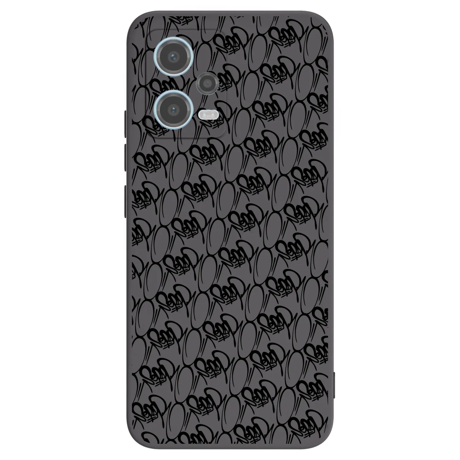 Picasee silikonový černý obal pro Xiaomi Redmi Note 12 5G - Separ - Black On Black 2