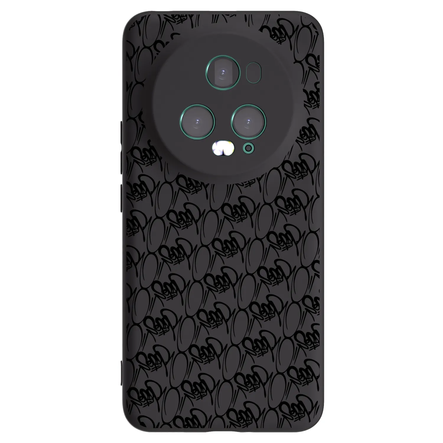 Picasee silikonový černý obal pro Honor Magic5 Pro - Separ - Black On Black 2