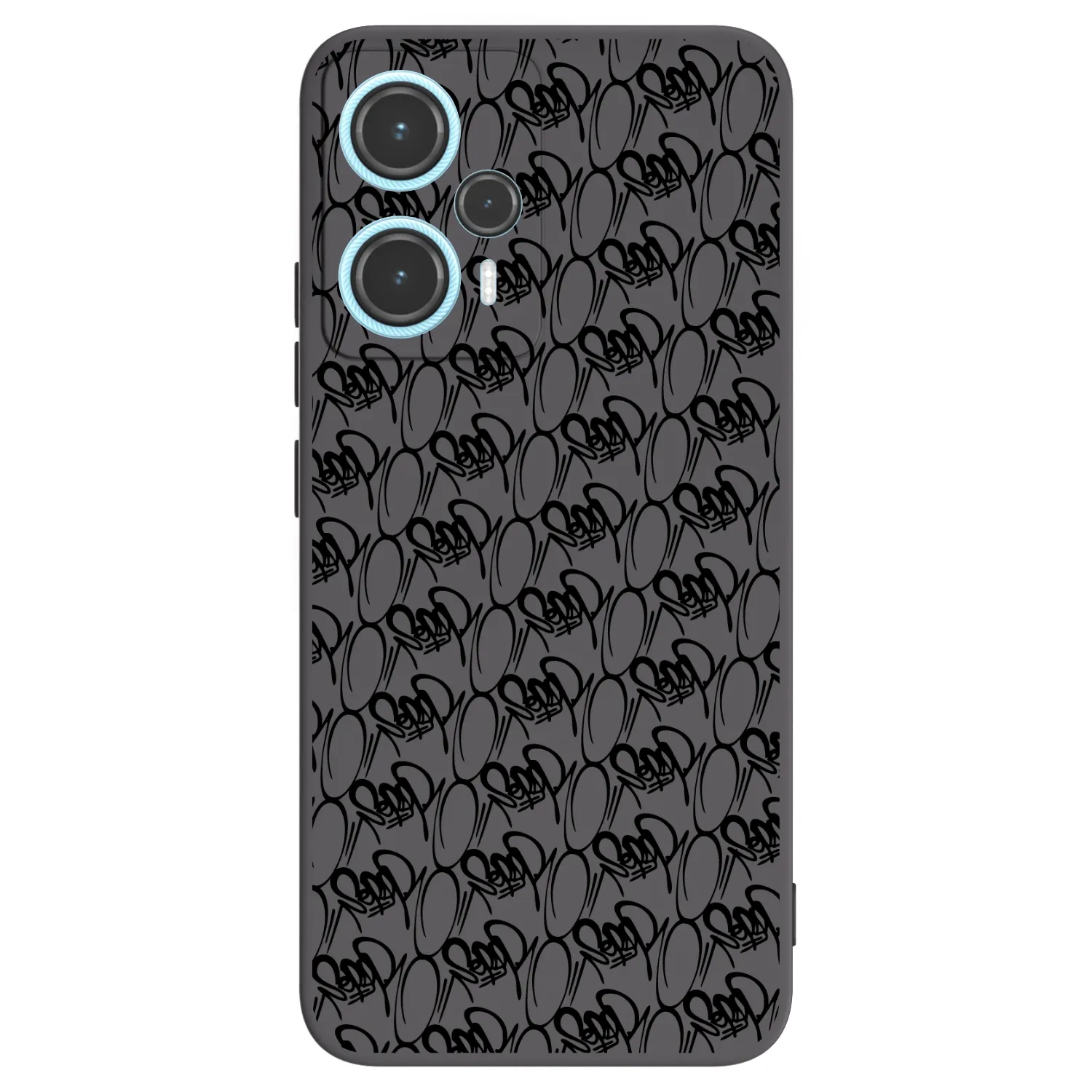 Picasee silikonový černý obal pro Xiaomi Poco F5 - Separ - Black On Black 2