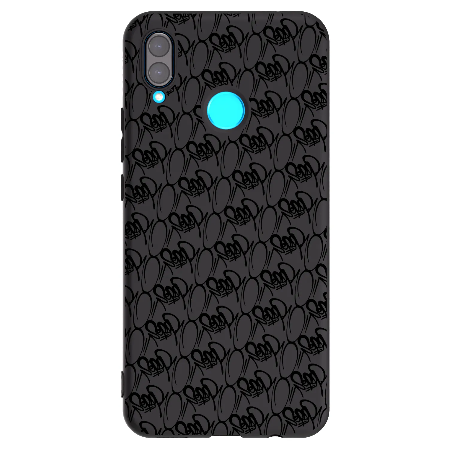 Picasee silikonový černý obal pro Huawei Nova 3i - Separ - Black On Black 2