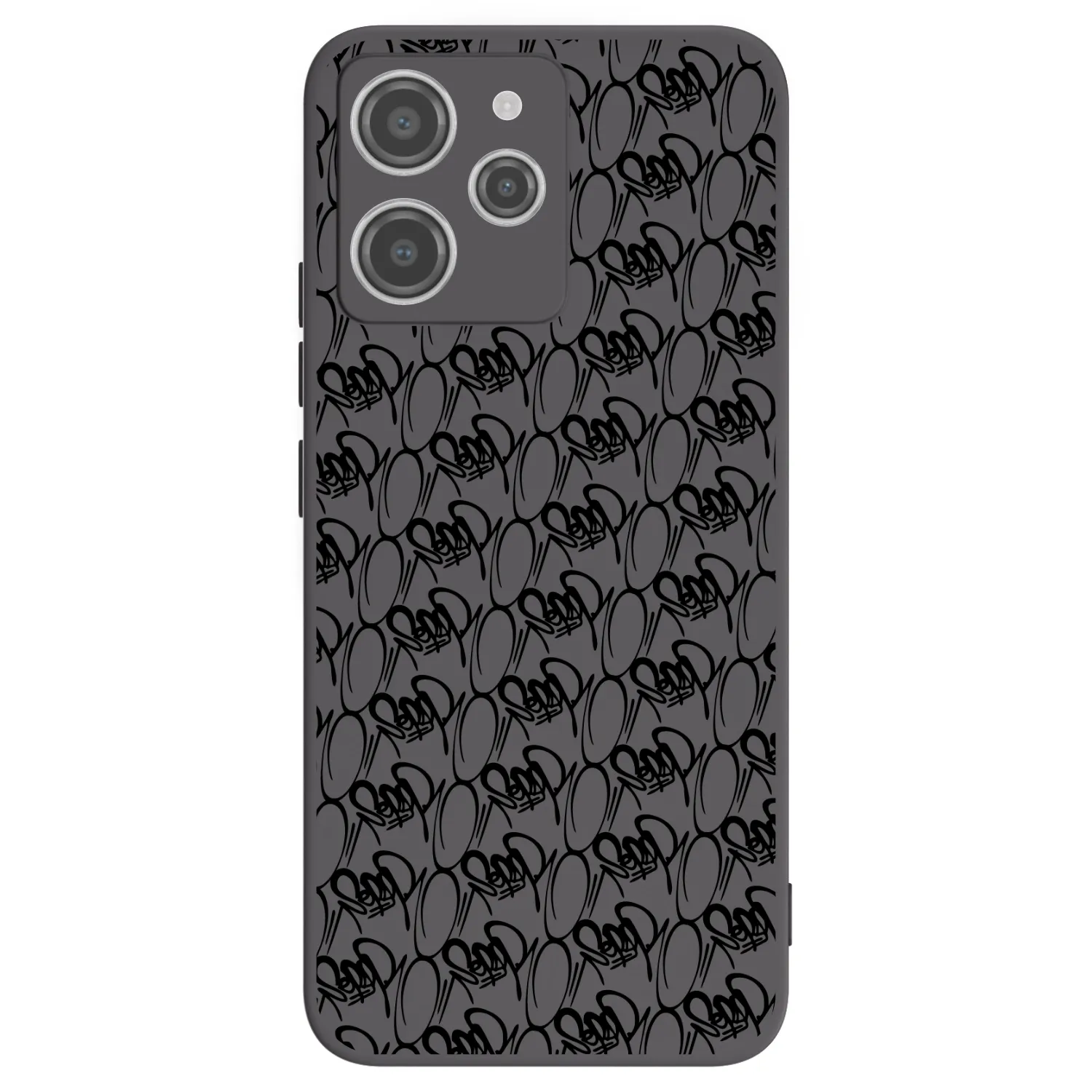 Picasee silikonový černý obal pro Xiaomi Redmi 12 4G - Separ - Black On Black 2