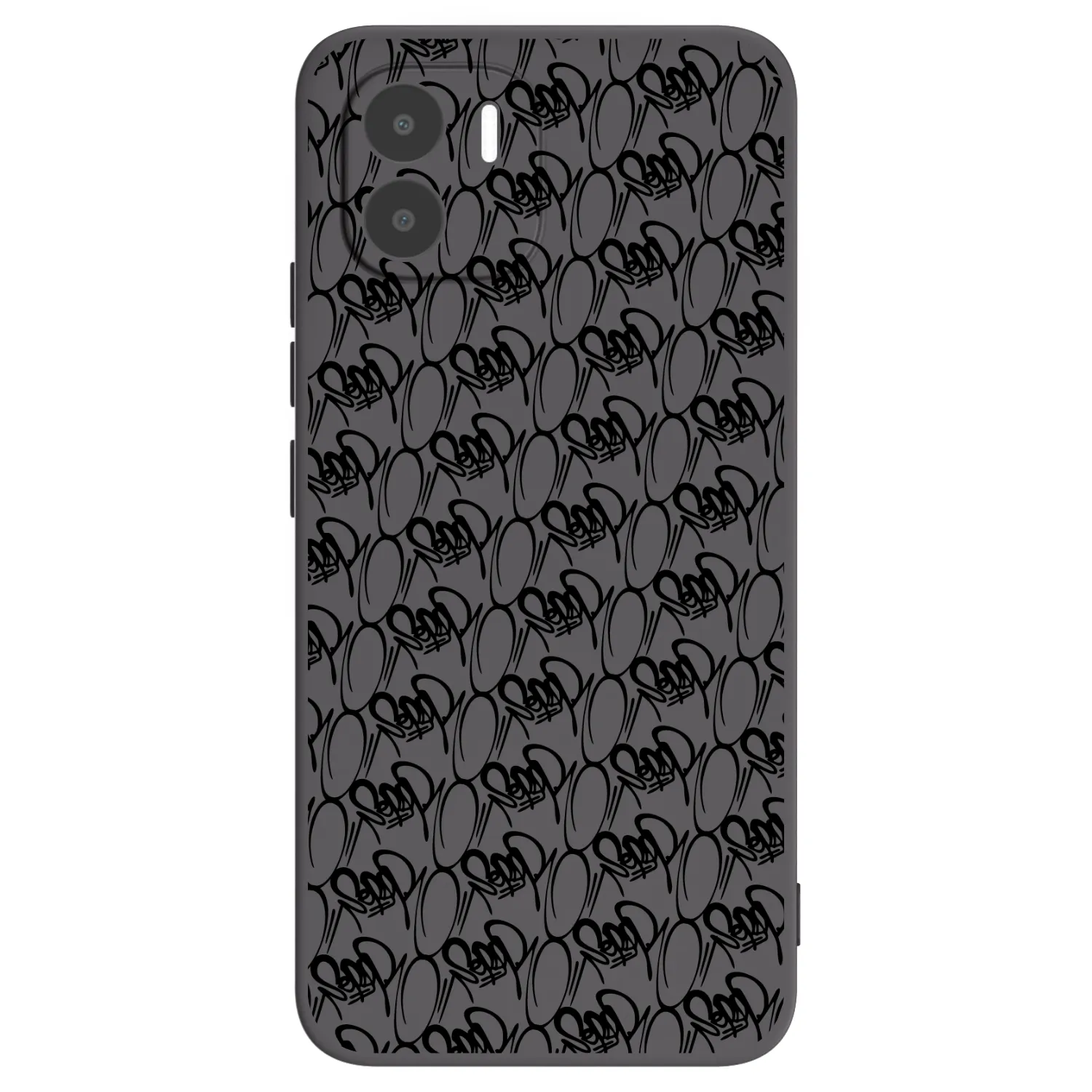 Picasee silikonový černý obal pro Xiaomi Redmi A2 - Separ - Black On Black 2