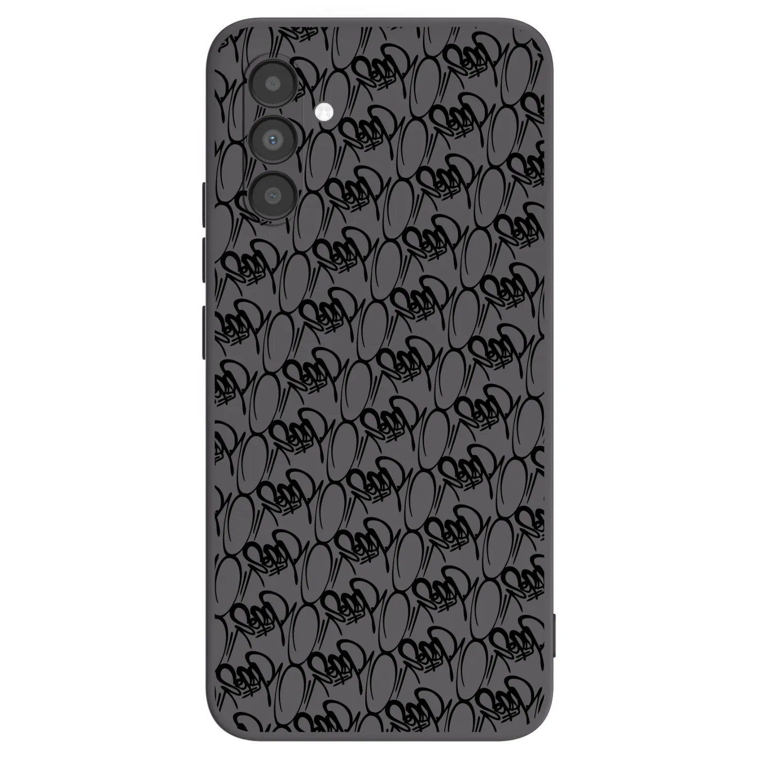 Picasee silikonový černý obal pro Samsung Galaxy A04s A047F - Separ - Black On Black 2