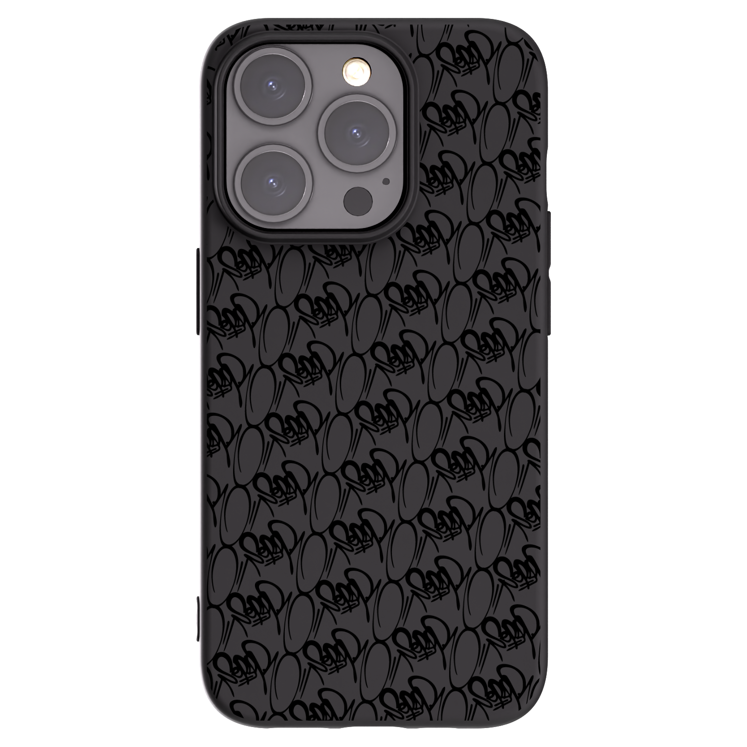 Picasee silikonový černý obal pro Apple iPhone 15 Pro - Separ - Black On Black 2