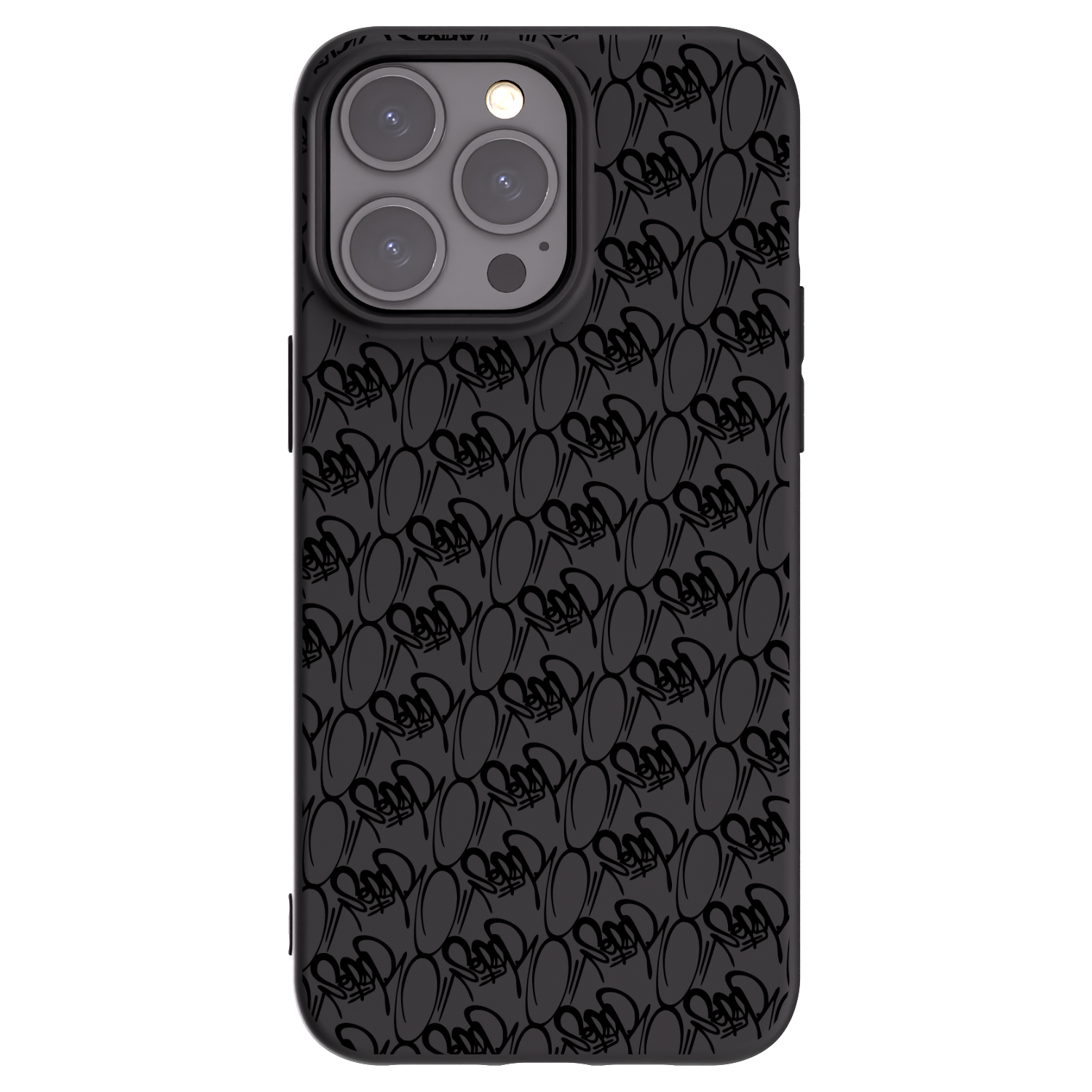 Picasee silikonový černý obal pro Apple iPhone 15 Pro Max - Separ - Black On Black 2